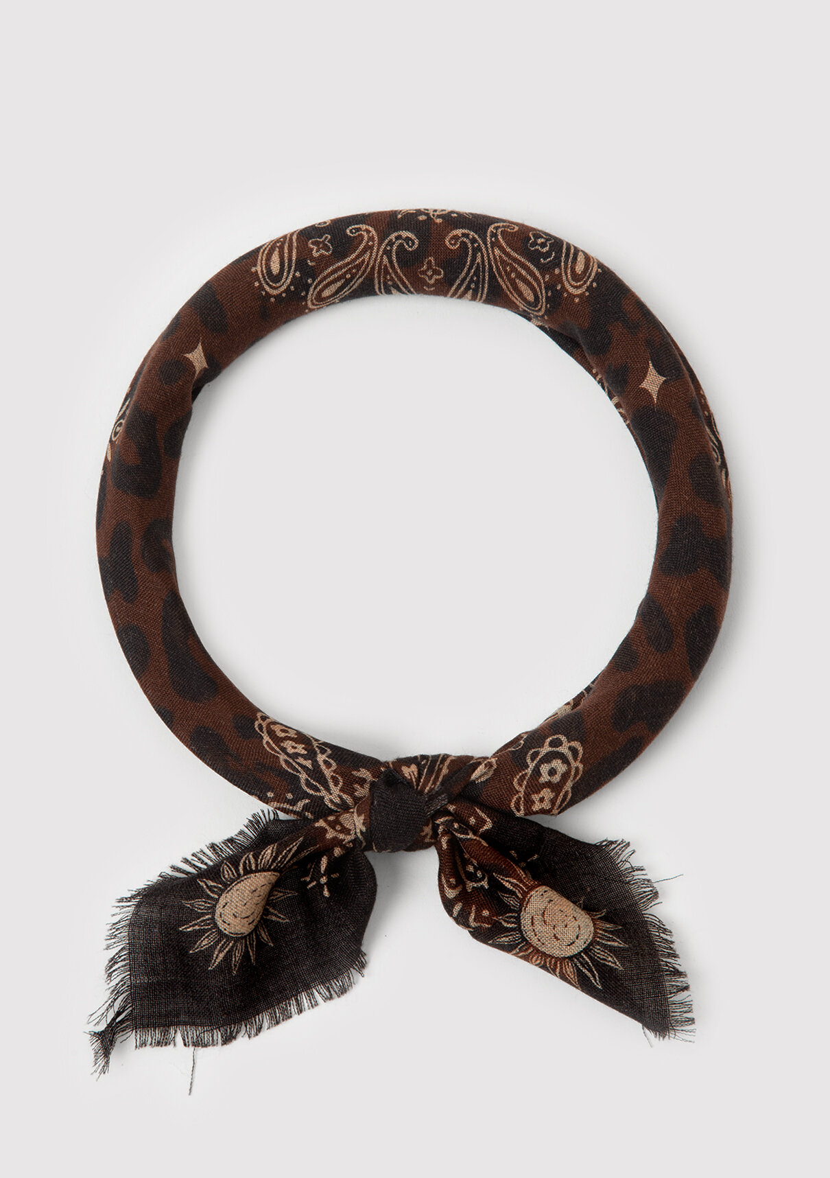 Mavi Kahverengi Bandana görsel 2