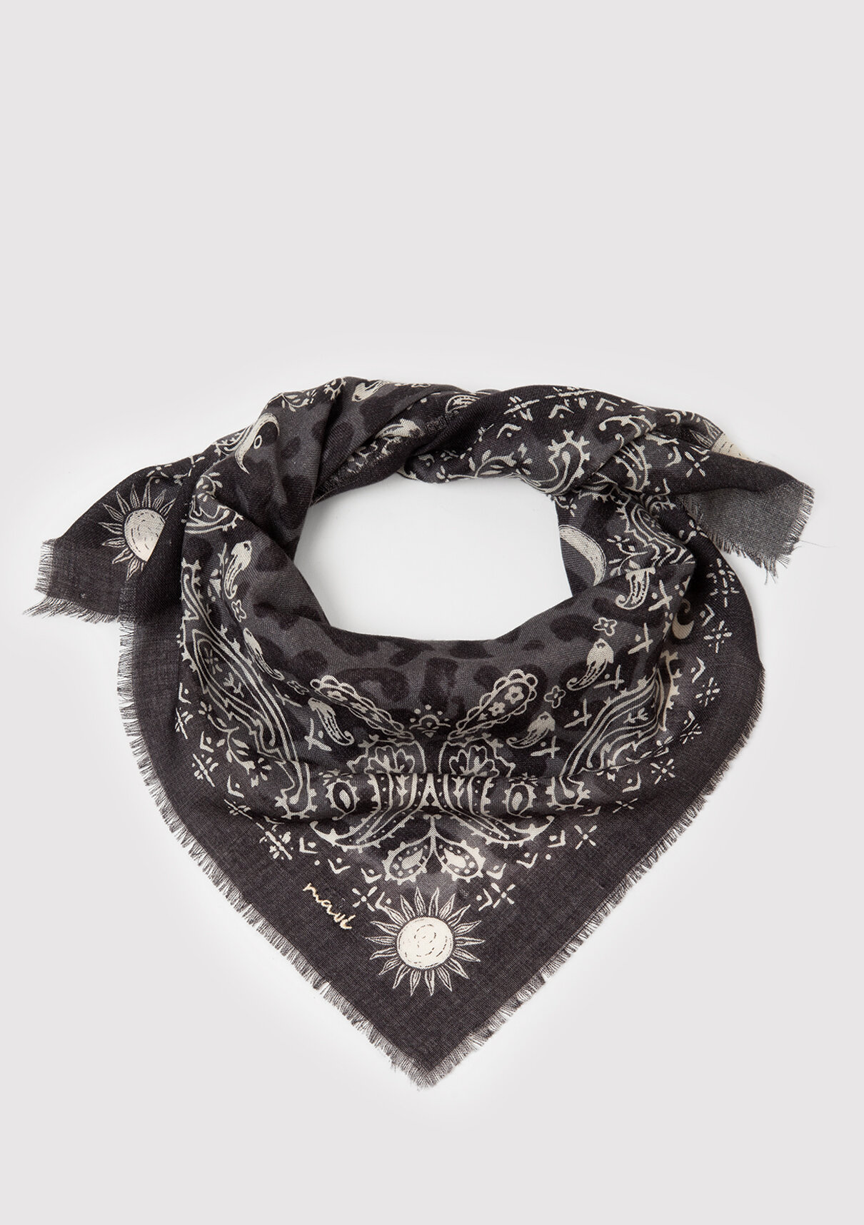 Mavi Antrasit Bandana
