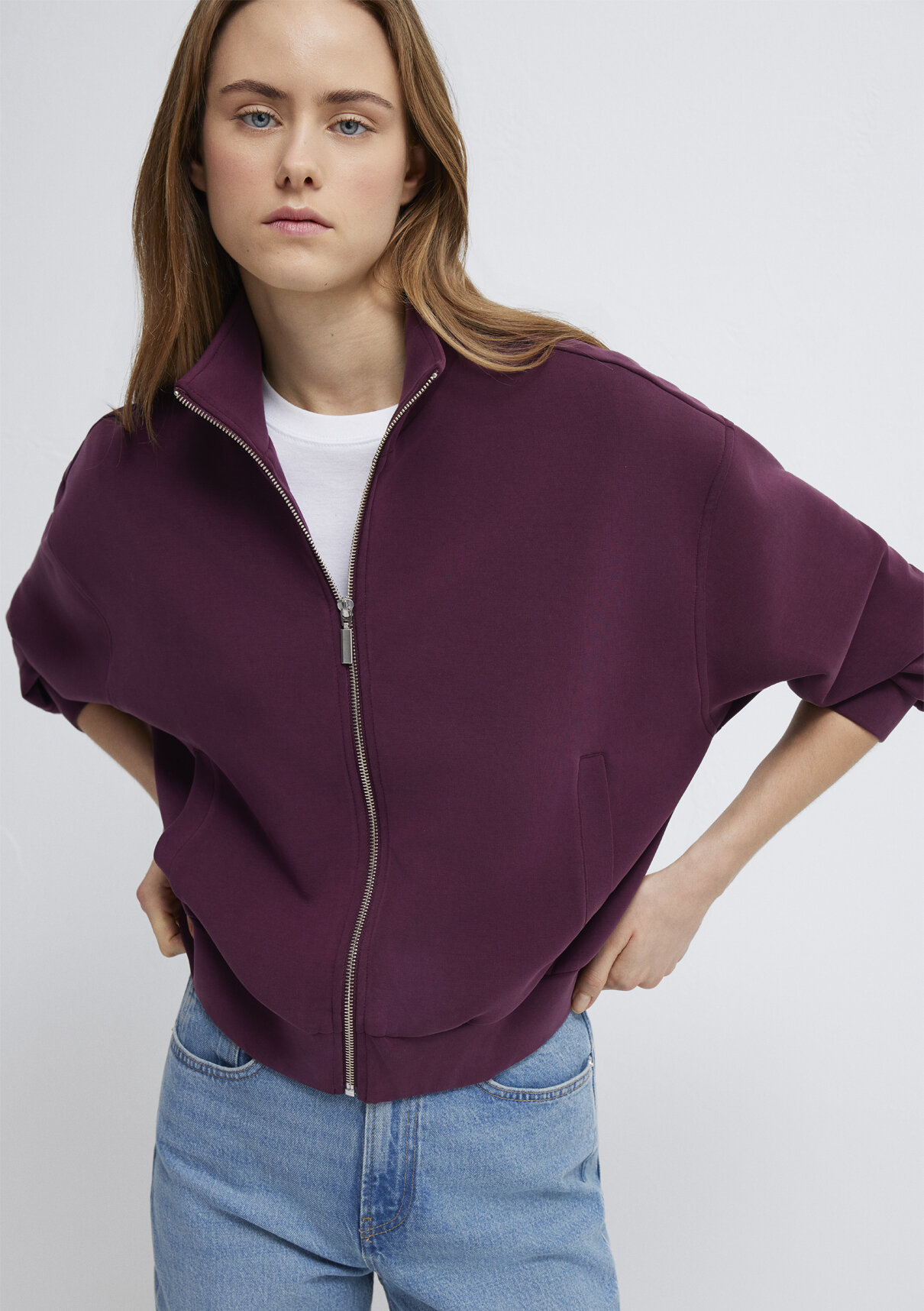 Mavi Bordo (TENCEL™) Modal Karışımlı Sweatshirt
