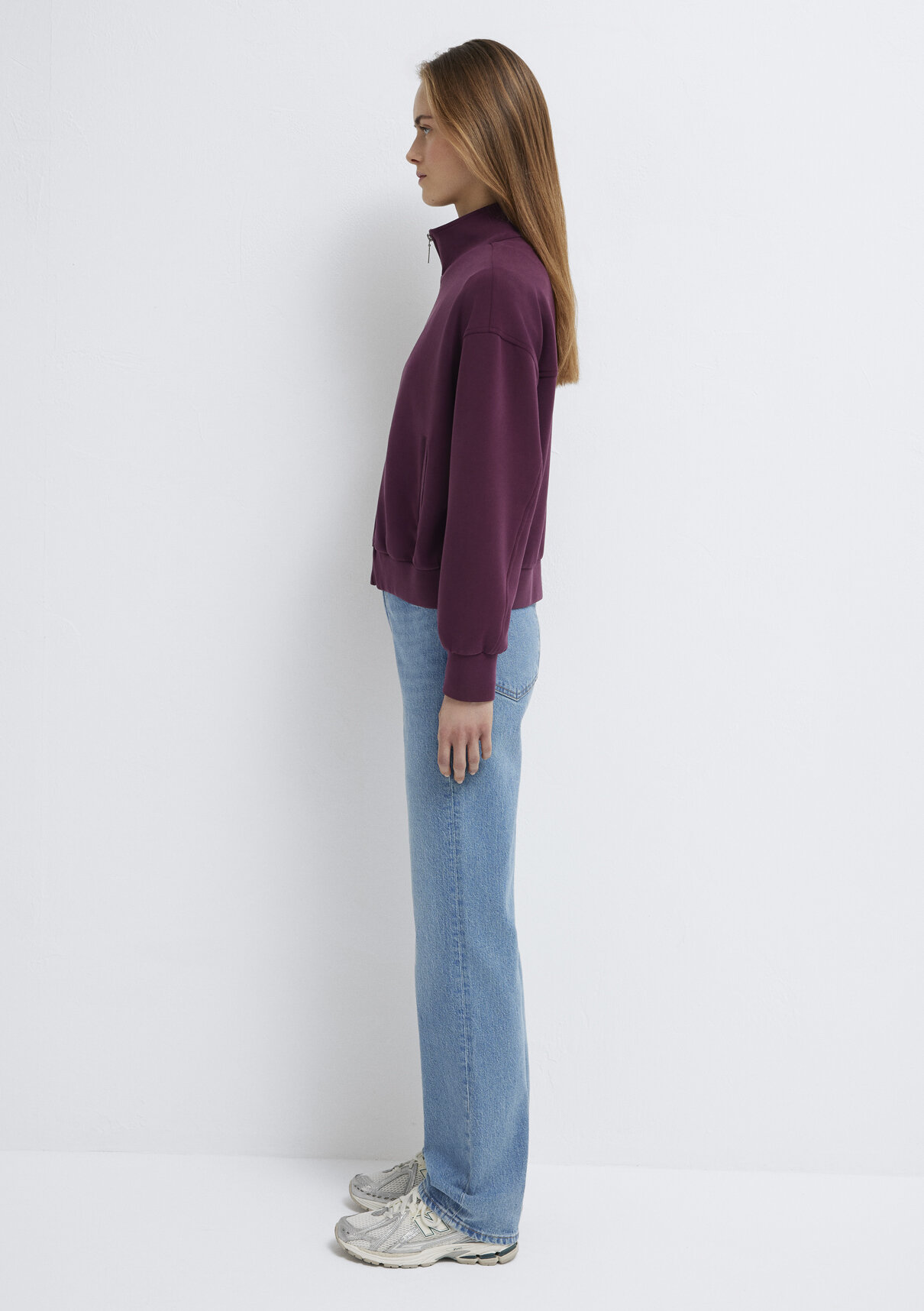 Mavi Bordo (TENCEL™) Modal Karışımlı Sweatshirt görsel 4