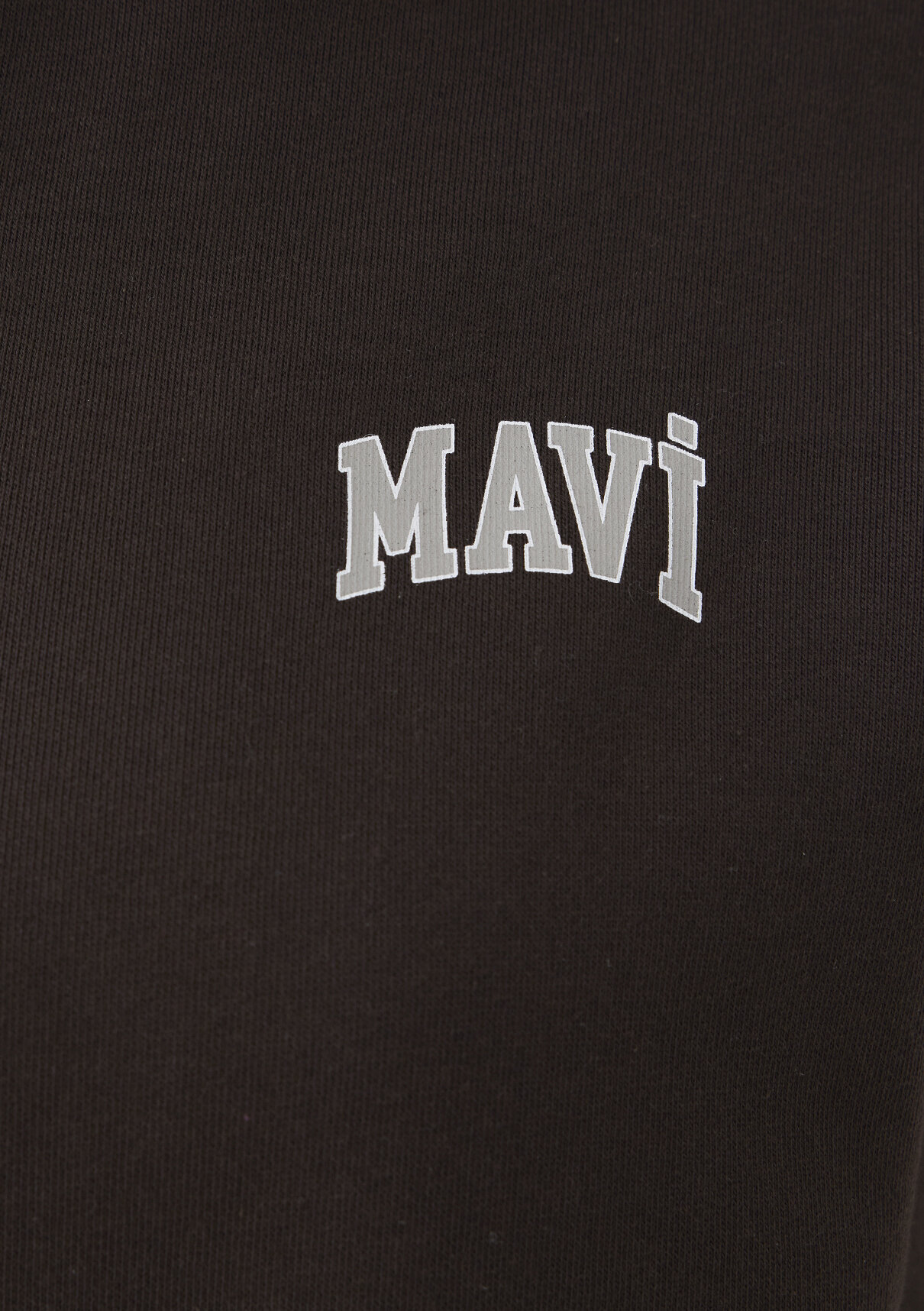 Mavi Logo Yarı Fermuarlı Kahverengi Sweatshirt görsel 7