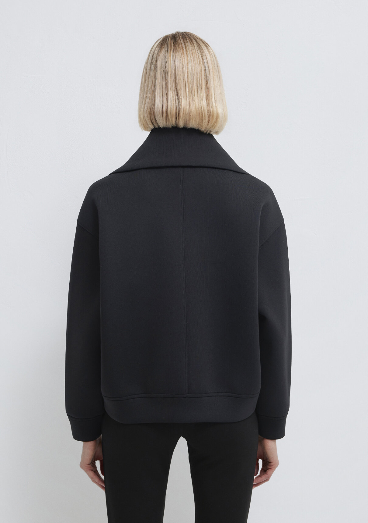 Mavi Sporty Lux Fermuarlı Siyah Sweatshirt görsel 6