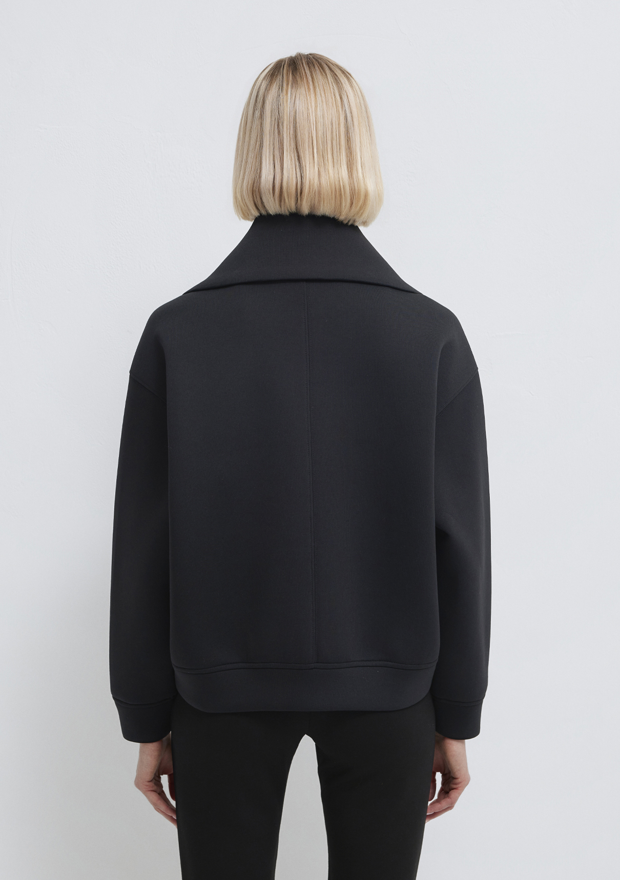Mavi Sporty Lux Fermuarlı Siyah Sweatshirt görsel 6