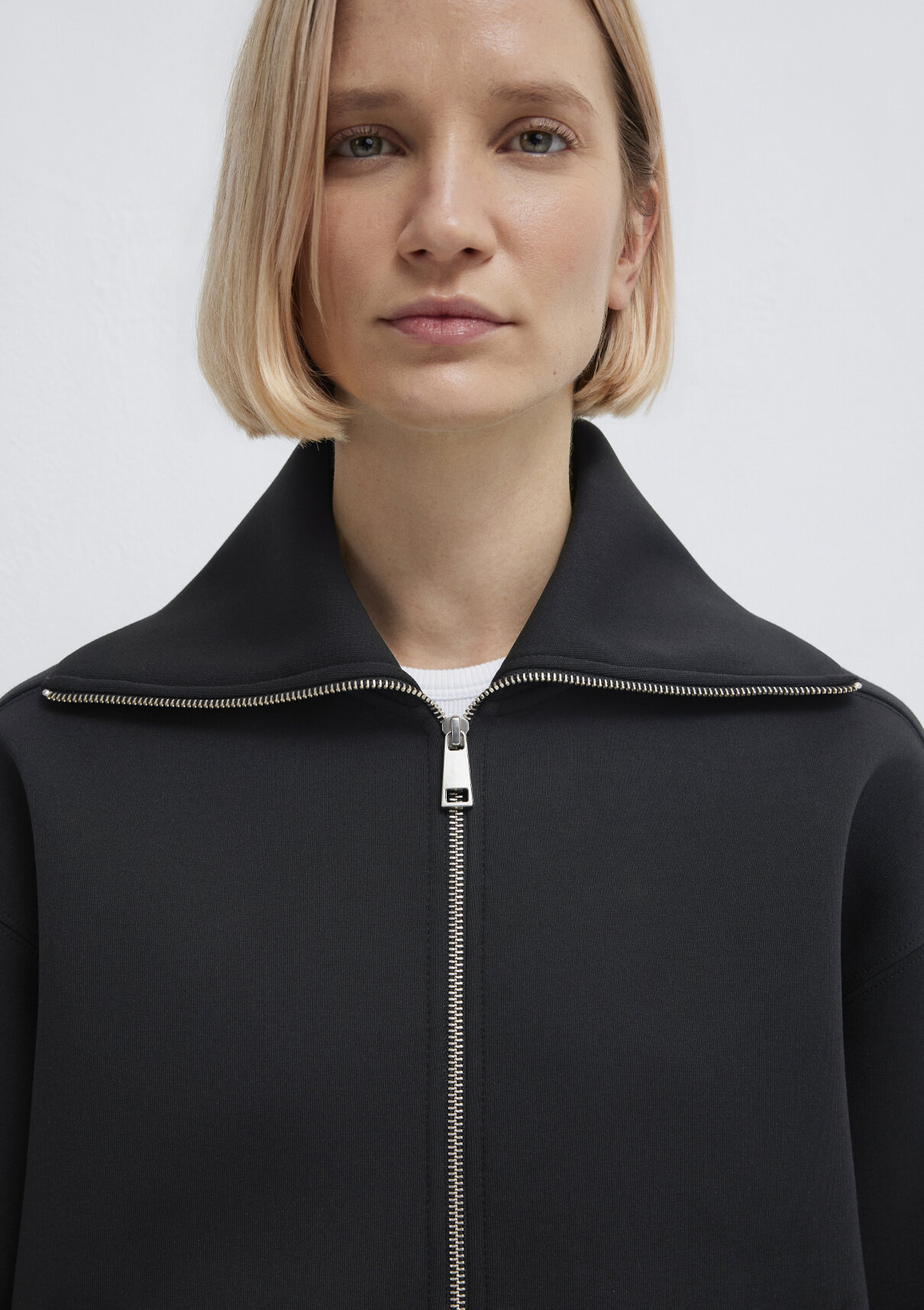 Mavi Sporty Lux Fermuarlı Siyah Sweatshirt görsel 7