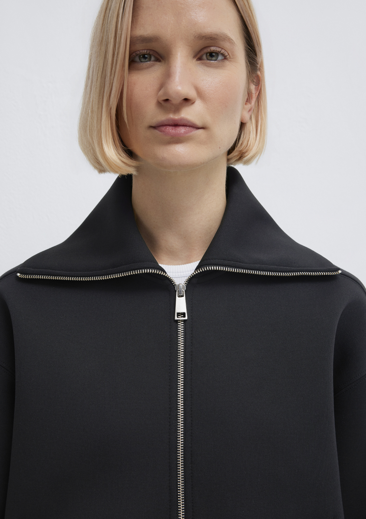 Mavi Sporty Lux Fermuarlı Siyah Sweatshirt görsel 7