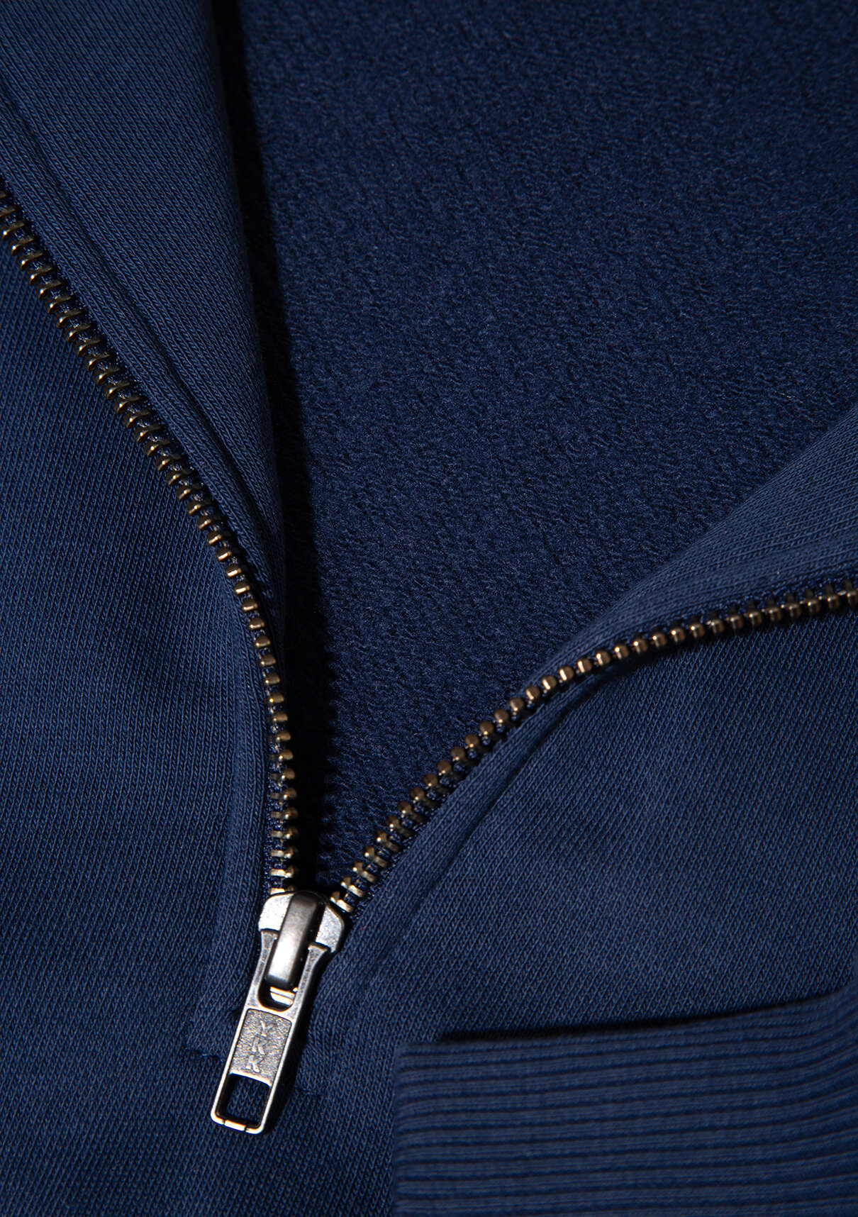 Mavi Logo Baskılı Yarı Fermuarlı Lacivert Sweatshirt görsel 7