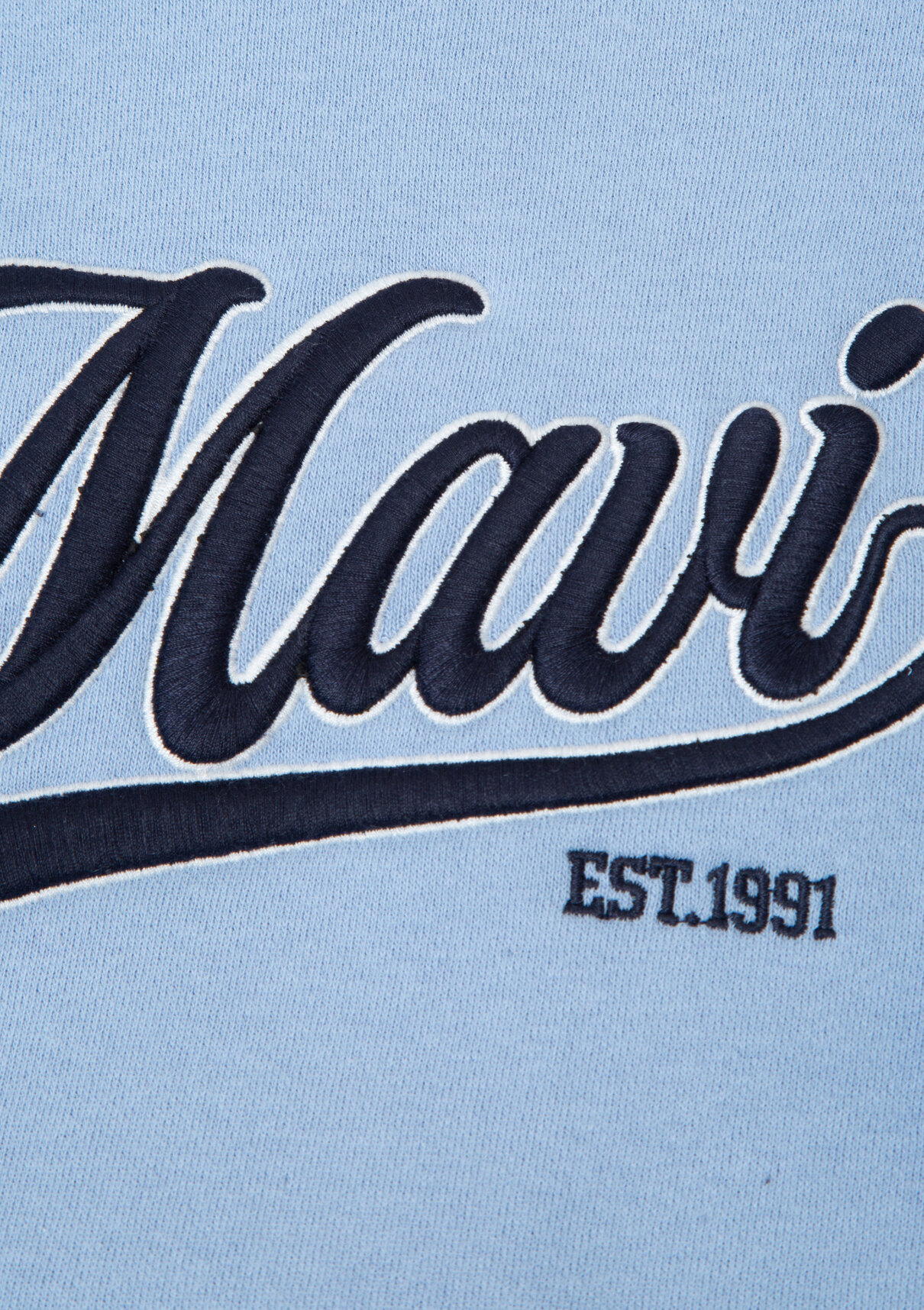 Mavi Logo Baskılı Mavi Sweatshirt görsel 8