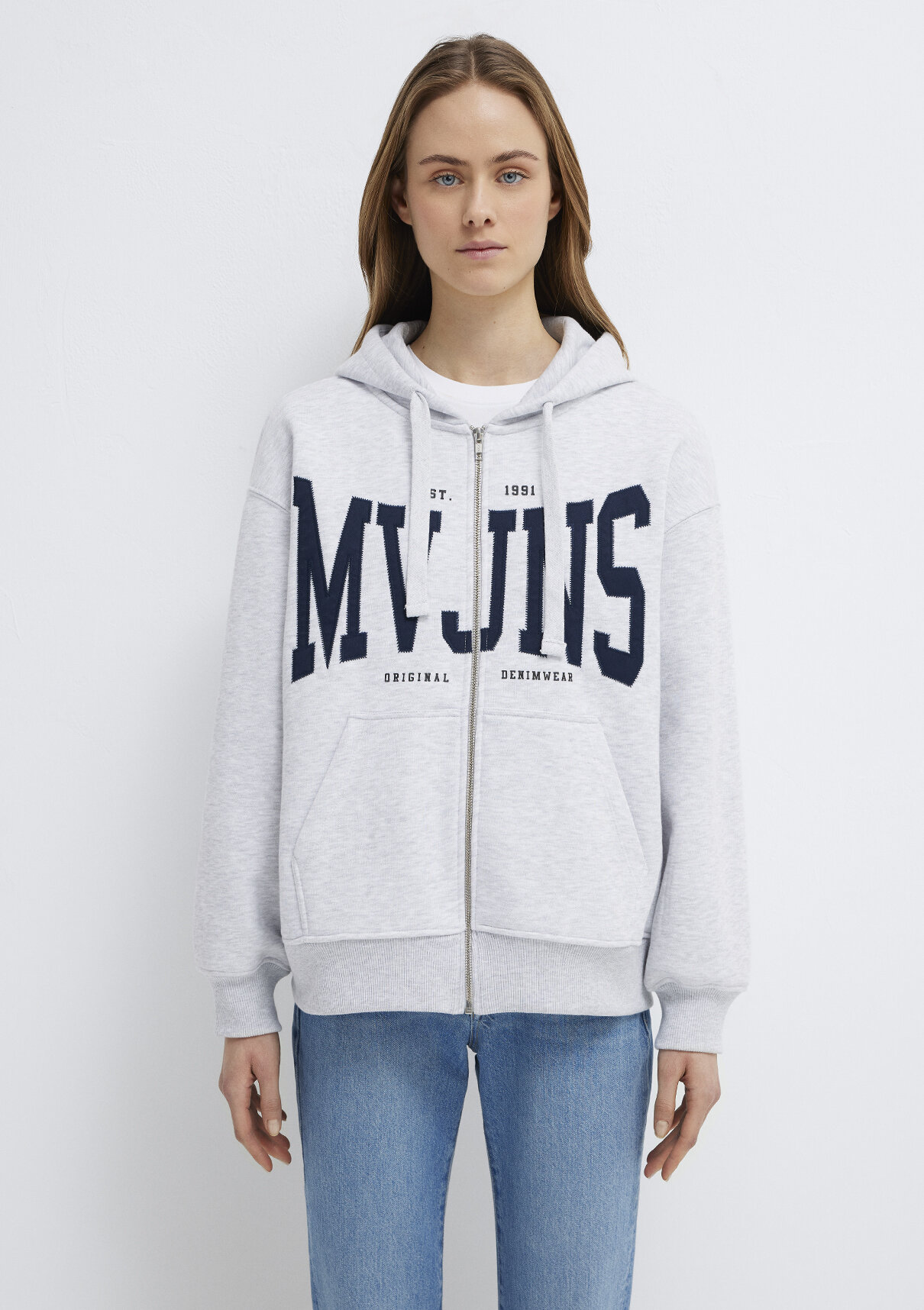 Mavi MVJNS Logo Gri Sweatshirt görsel 4