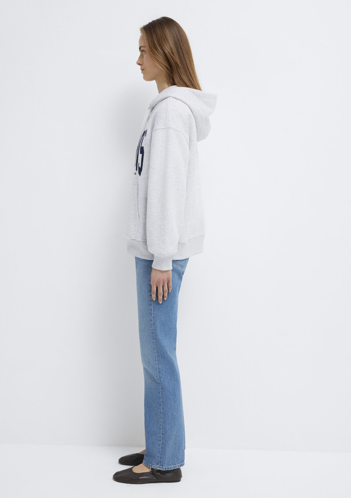 Mavi MVJNS Logo Gri Sweatshirt görsel 5