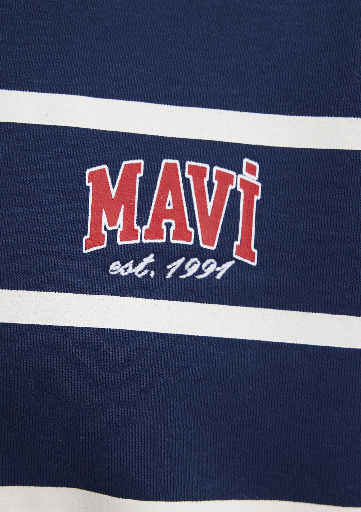Mavi Çizgili Lacivert Sweatshirt görsel 6
