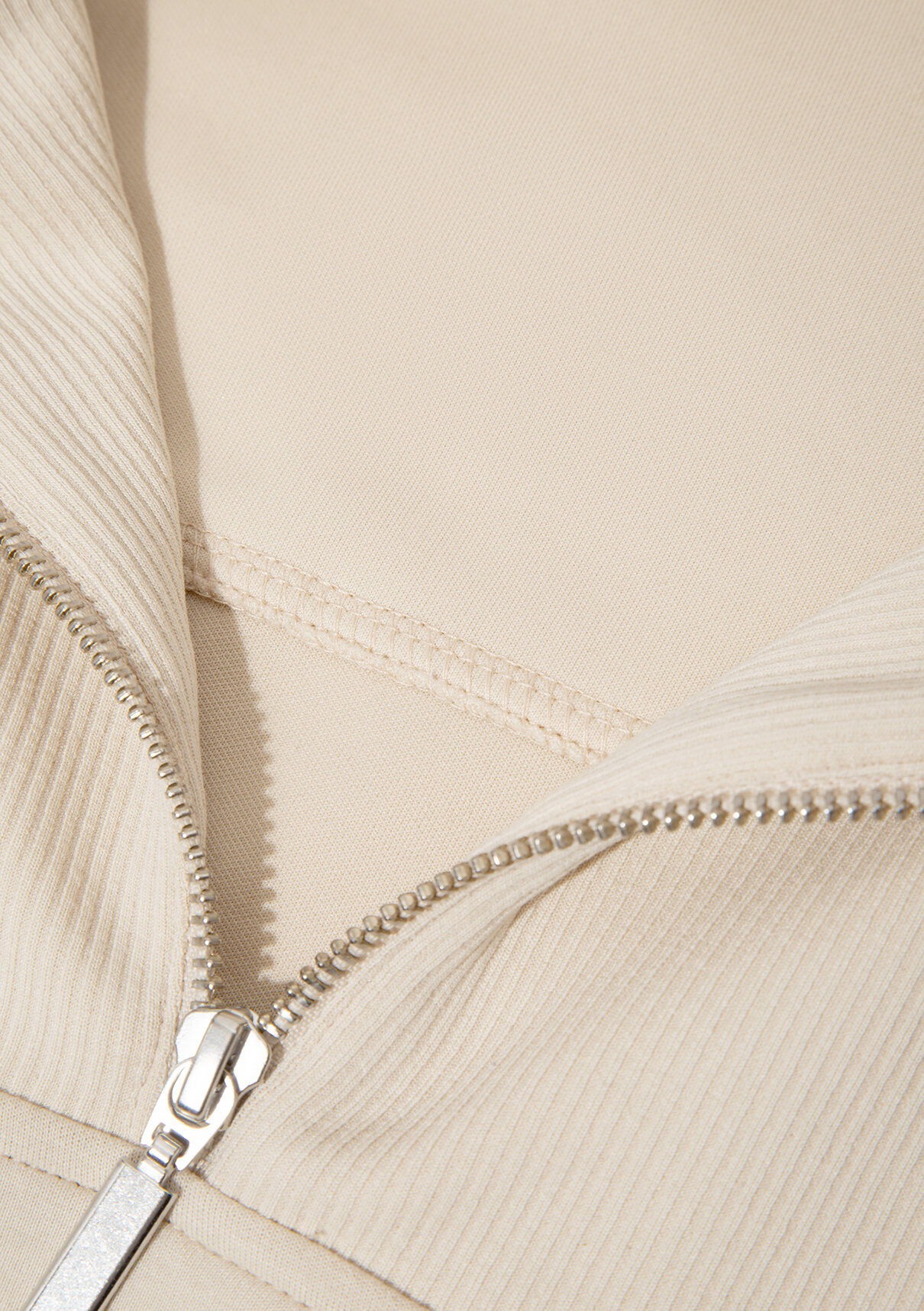 Mavi Yarı Fermuarlı Ekru (TENCEL™) Modal Karışımlı Sweatshirt görsel 8