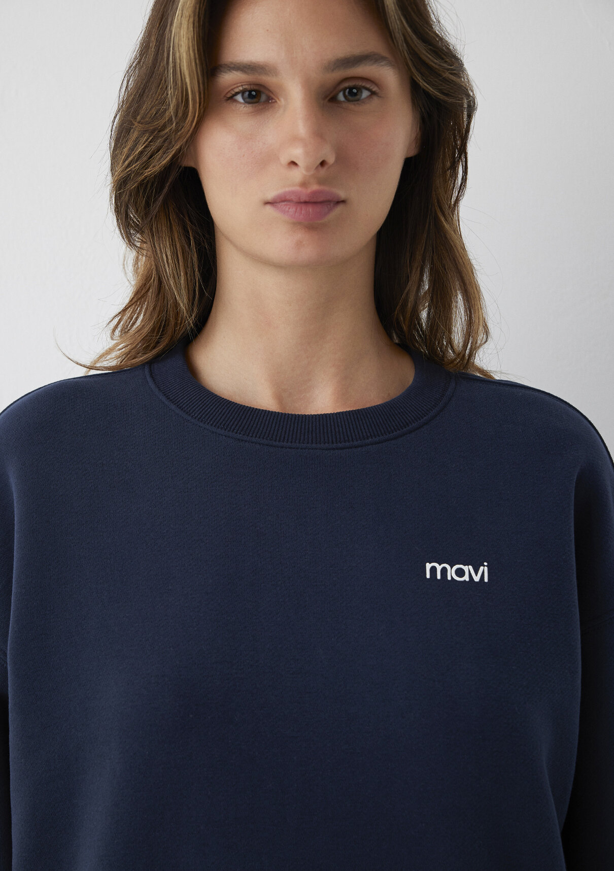 Mavi Logo Baskılı Lacivert Sweatshirt görsel 6