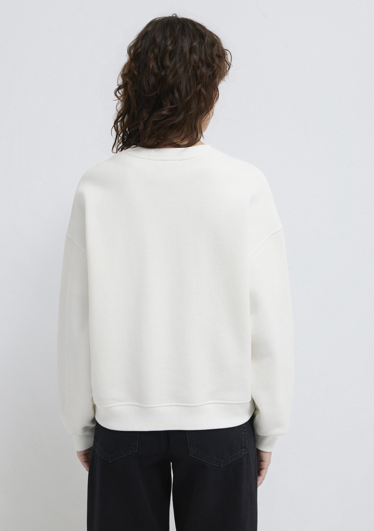 Mavi Logo Baskılı Ekru Sweatshirt görsel 6