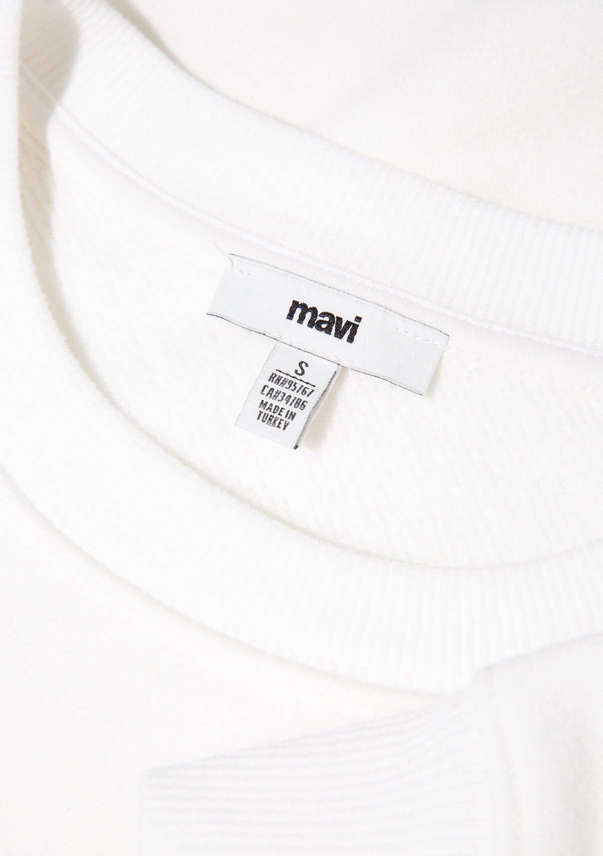 Mavi Logo Baskılı Ekru Sweatshirt görsel 8