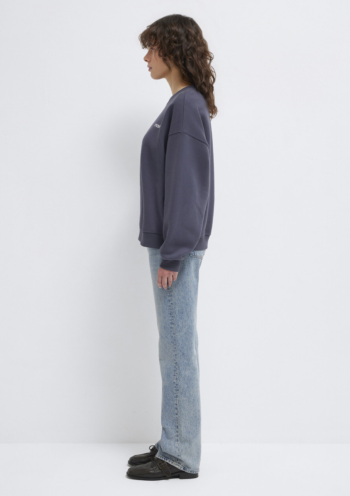 Mavi Logo Baskılı Antrasit Sweatshirt görsel 4