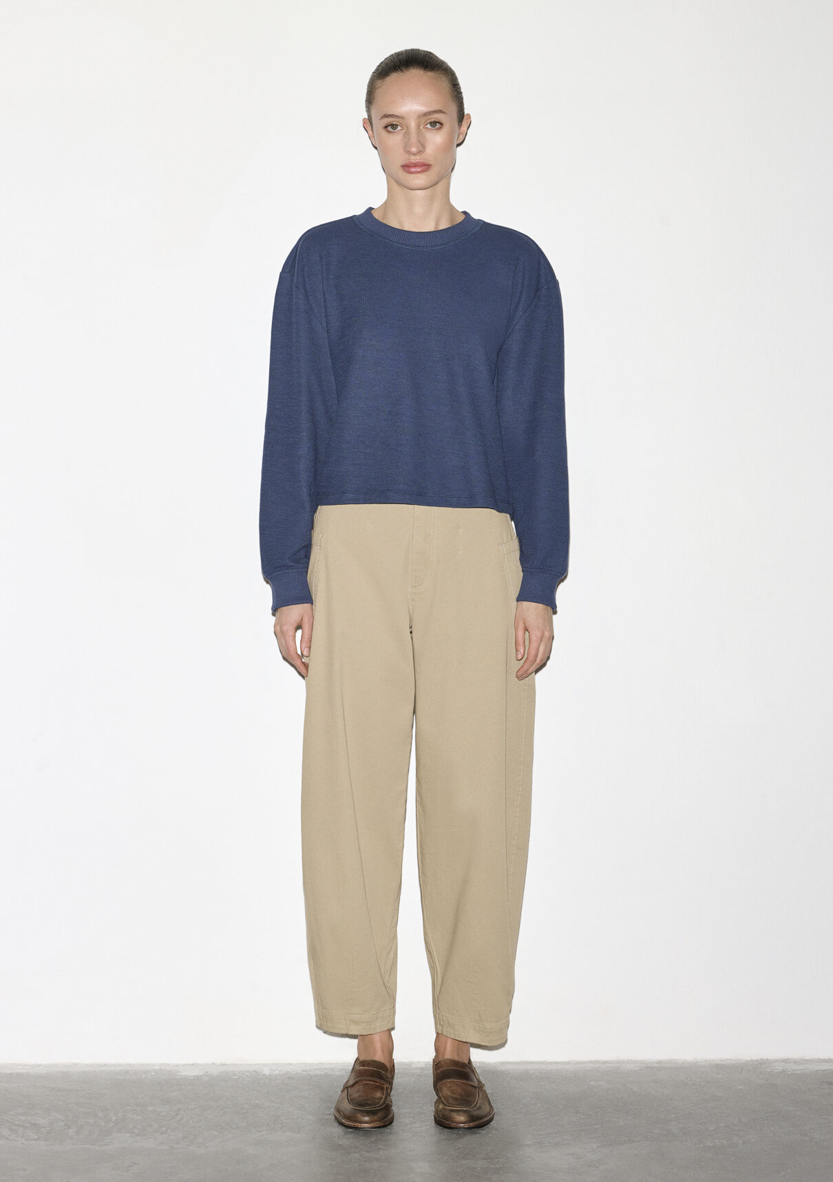 Mavi Bisiklet Yaka Lacivert Sweatshirt görsel 4