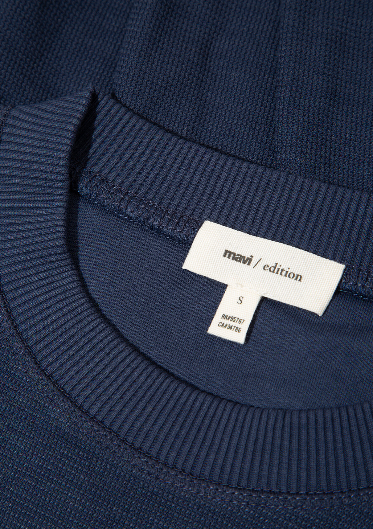 Mavi Bisiklet Yaka Lacivert Sweatshirt görsel 7