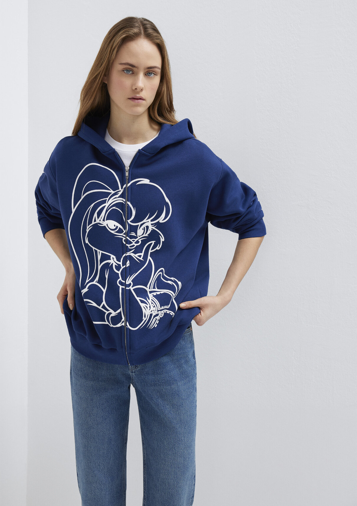 Mavi Lola Bunny Baskılı Lacivert Sweatshirt