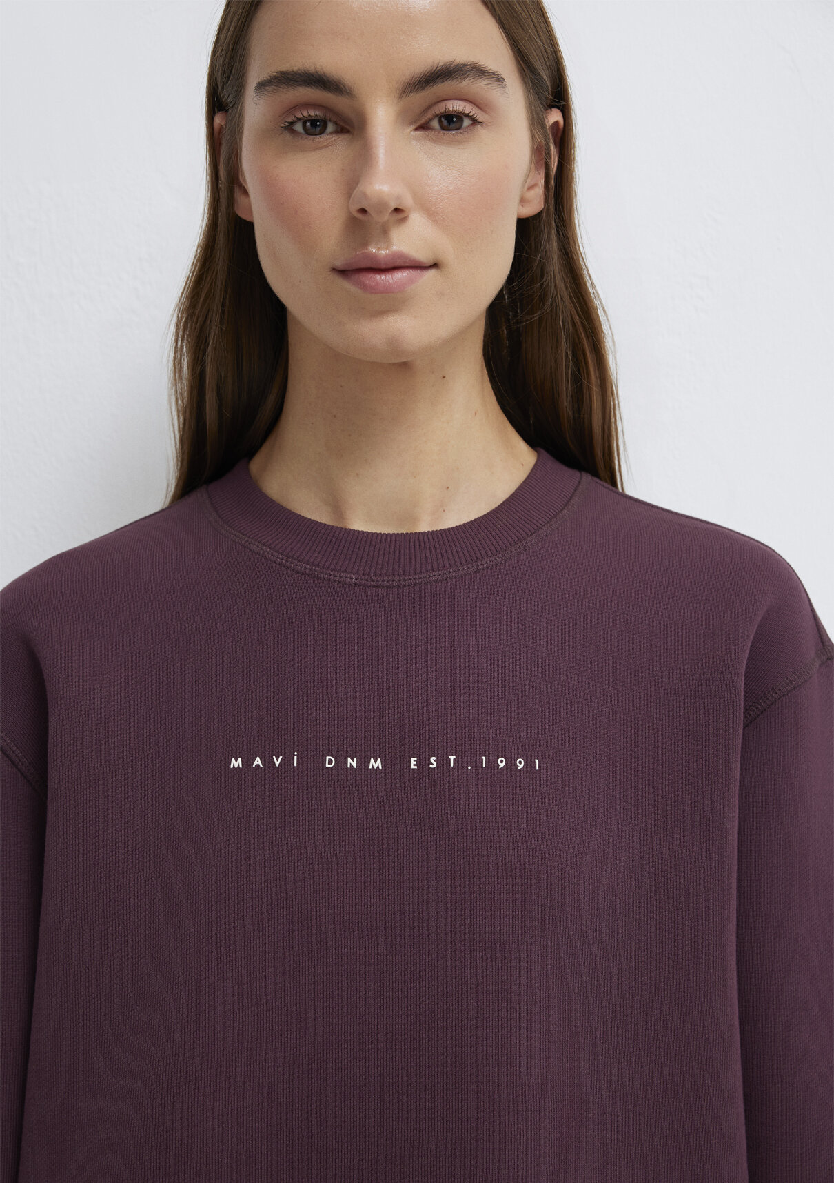 Mavi Denim Baskılı Mor Sweatshirt görsel 7