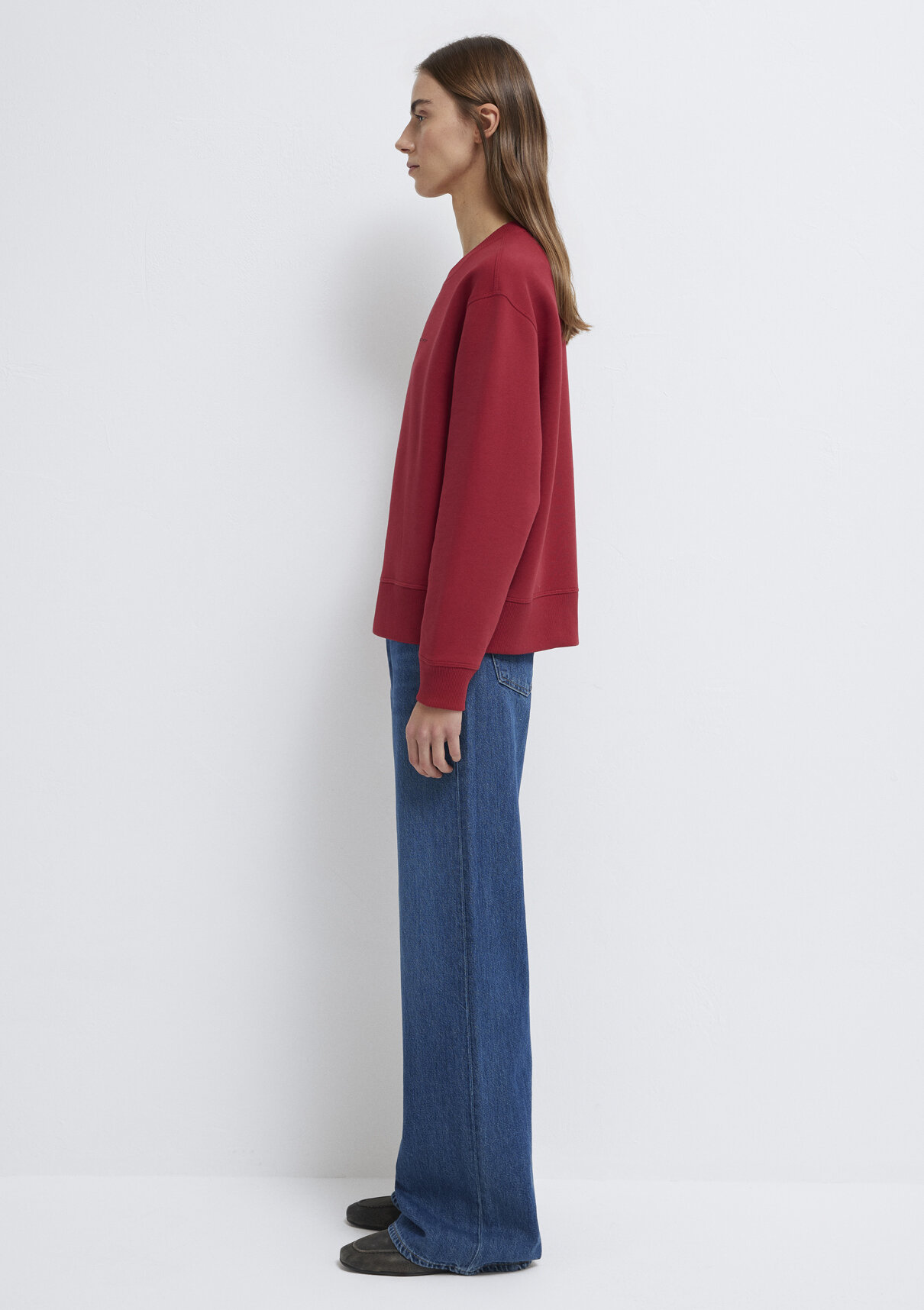 Mavi Denim Baskılı Kırmızı Sweatshirt görsel 5