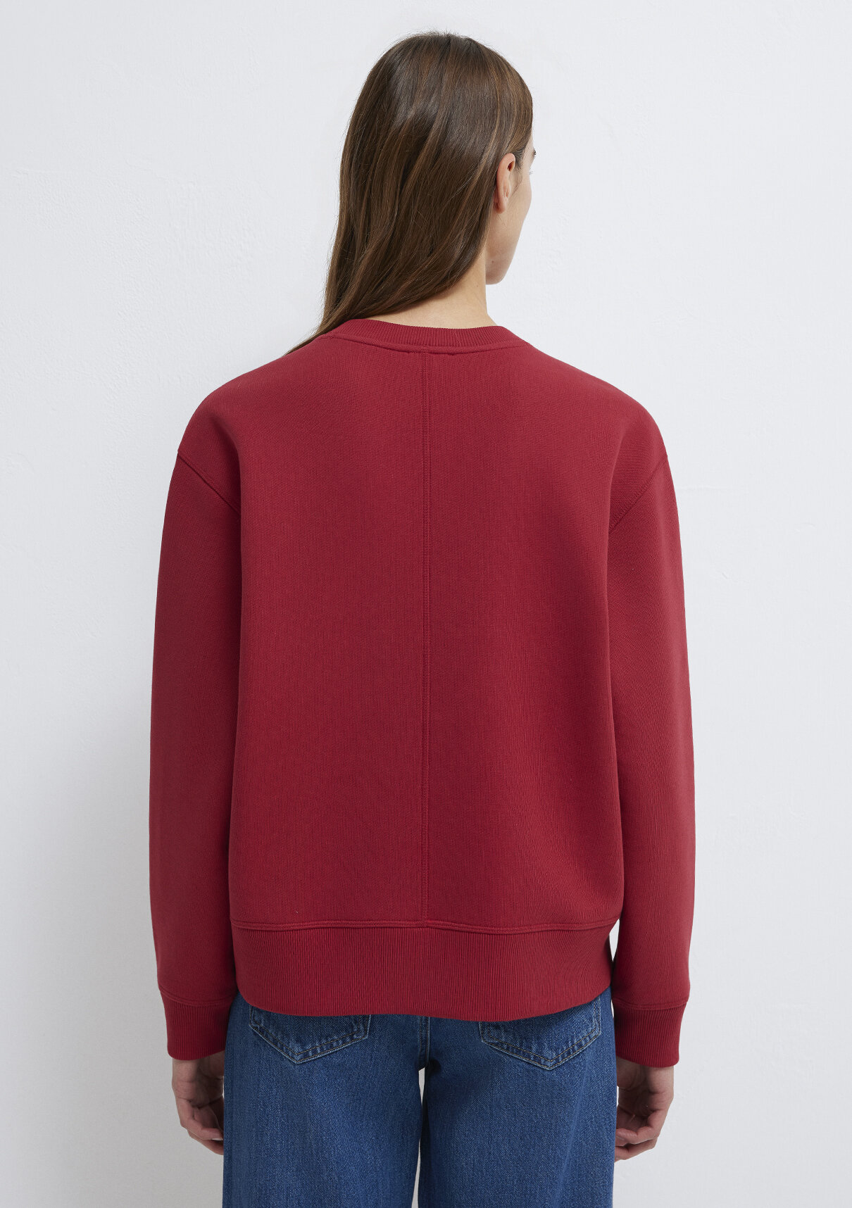 Mavi Denim Baskılı Kırmızı Sweatshirt görsel 6