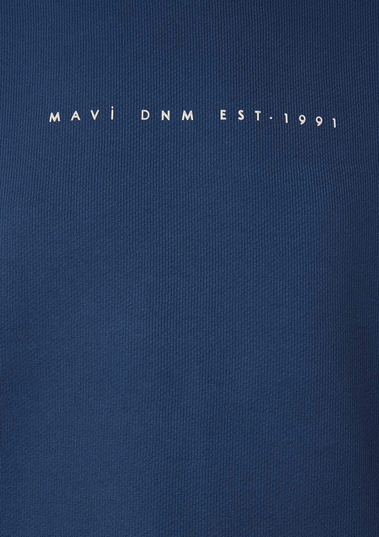 Mavi Denim Baskılı Mavi Sweatshirt görsel 8
