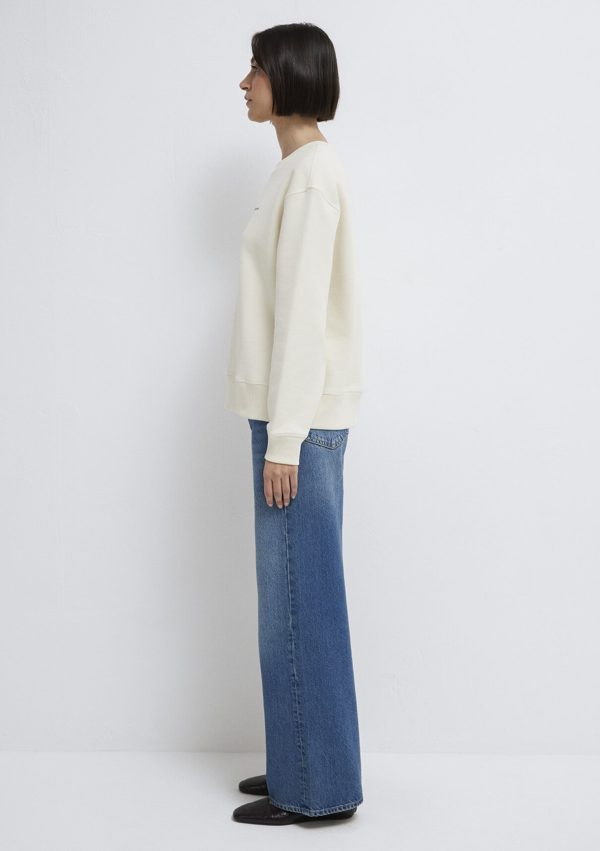 Mavi Denim Baskılı Ekru Sweatshirt görsel 5