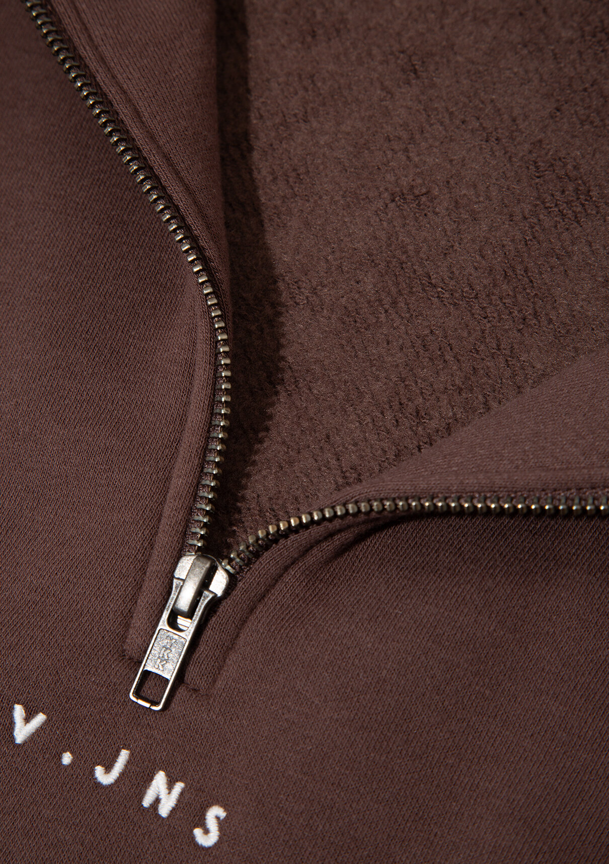 Mavi MVJNS Nakışlı Yarı Fermuarlı Kahverengi Sweatshirt görsel 8
