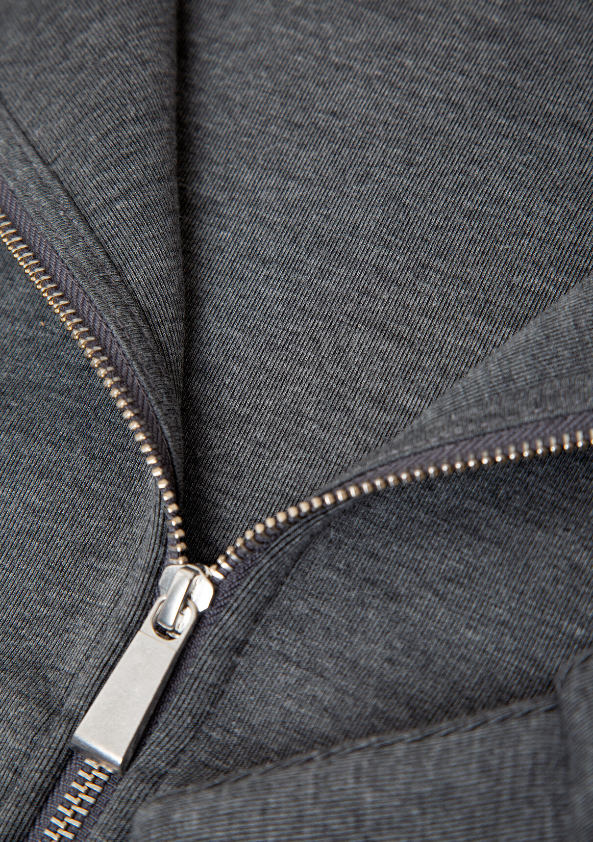 Mavi Kapüşonlu Fermuarlı Antrasit Sweatshirt görsel 7