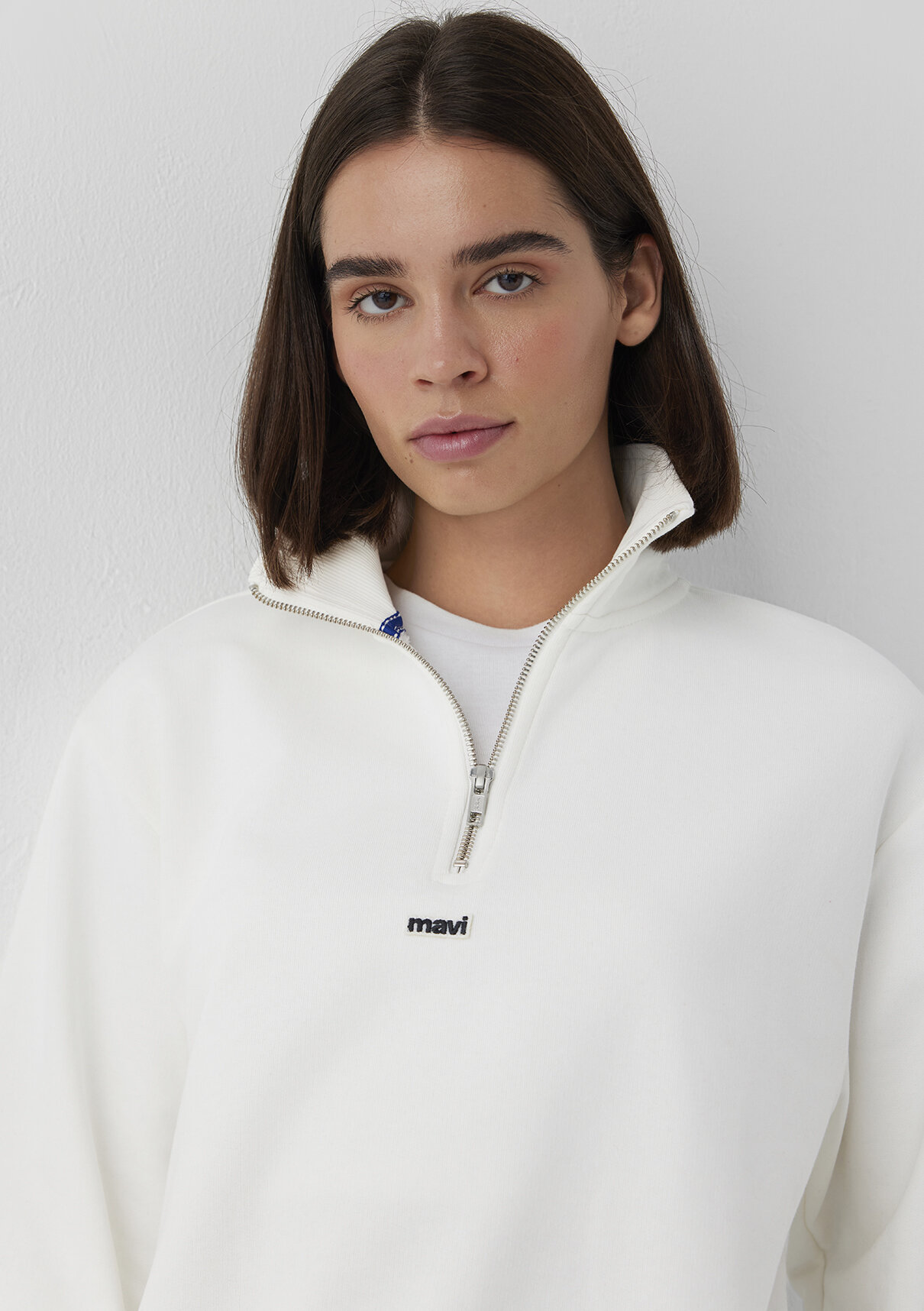 Mavi Ekru Sweatshirt görsel 2