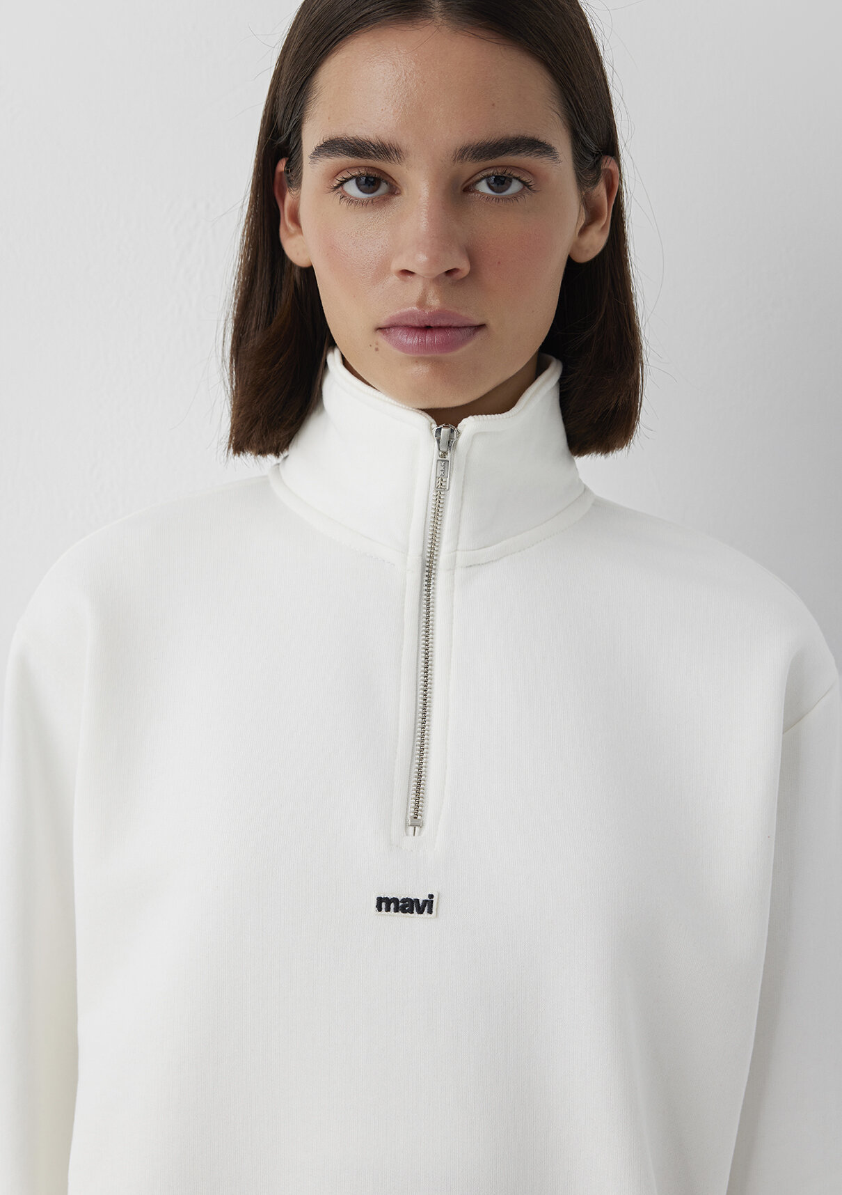 Mavi Ekru Sweatshirt görsel 3