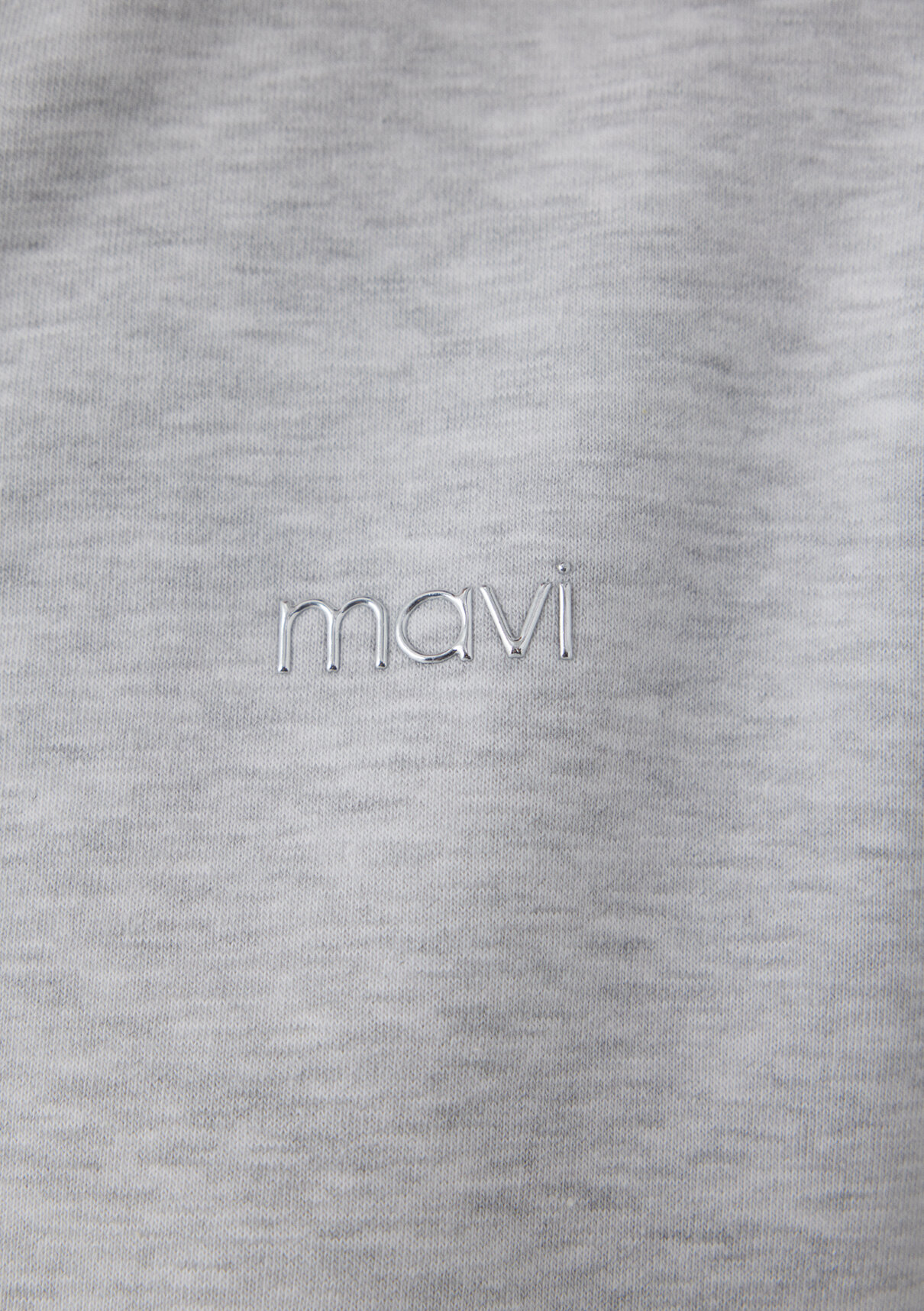 Mavi Logo Baskılı Gri Sweatshirt görsel 8