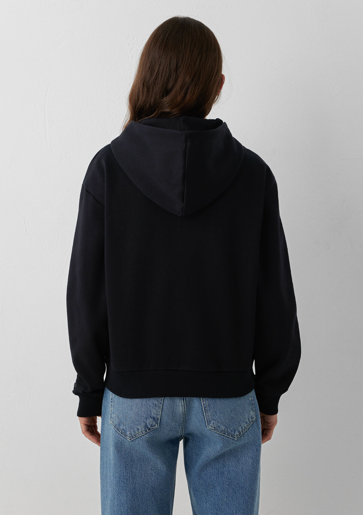 Mavi Logo Baskılı Siyah Sweatshirt görsel 5