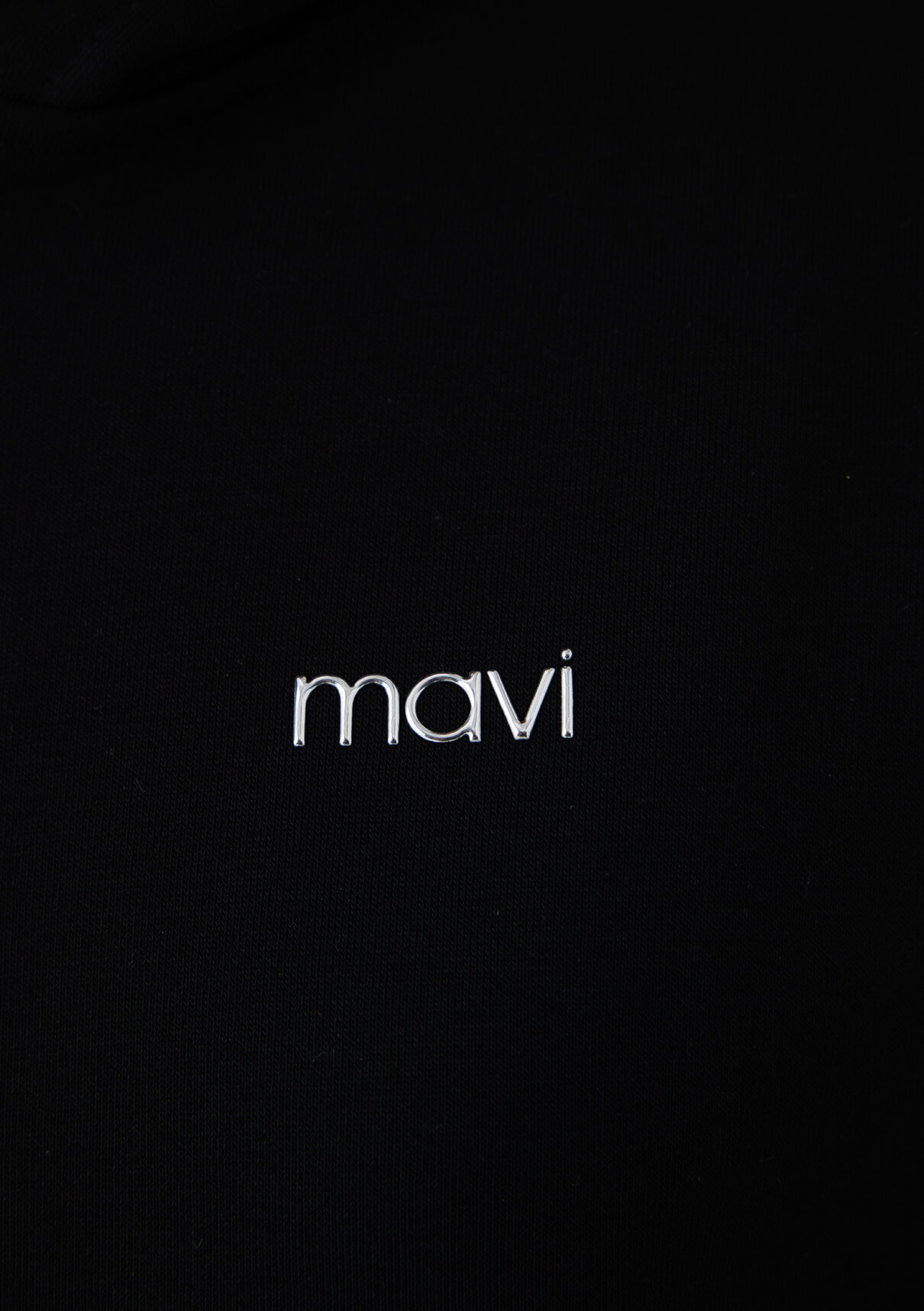 Mavi Logo Baskılı Siyah Sweatshirt görsel 7