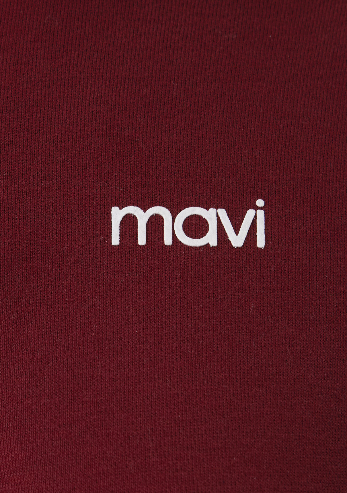 Mavi Mini Logo Yarı Fermuarlı Kırmızı Sweatshirt görsel 7