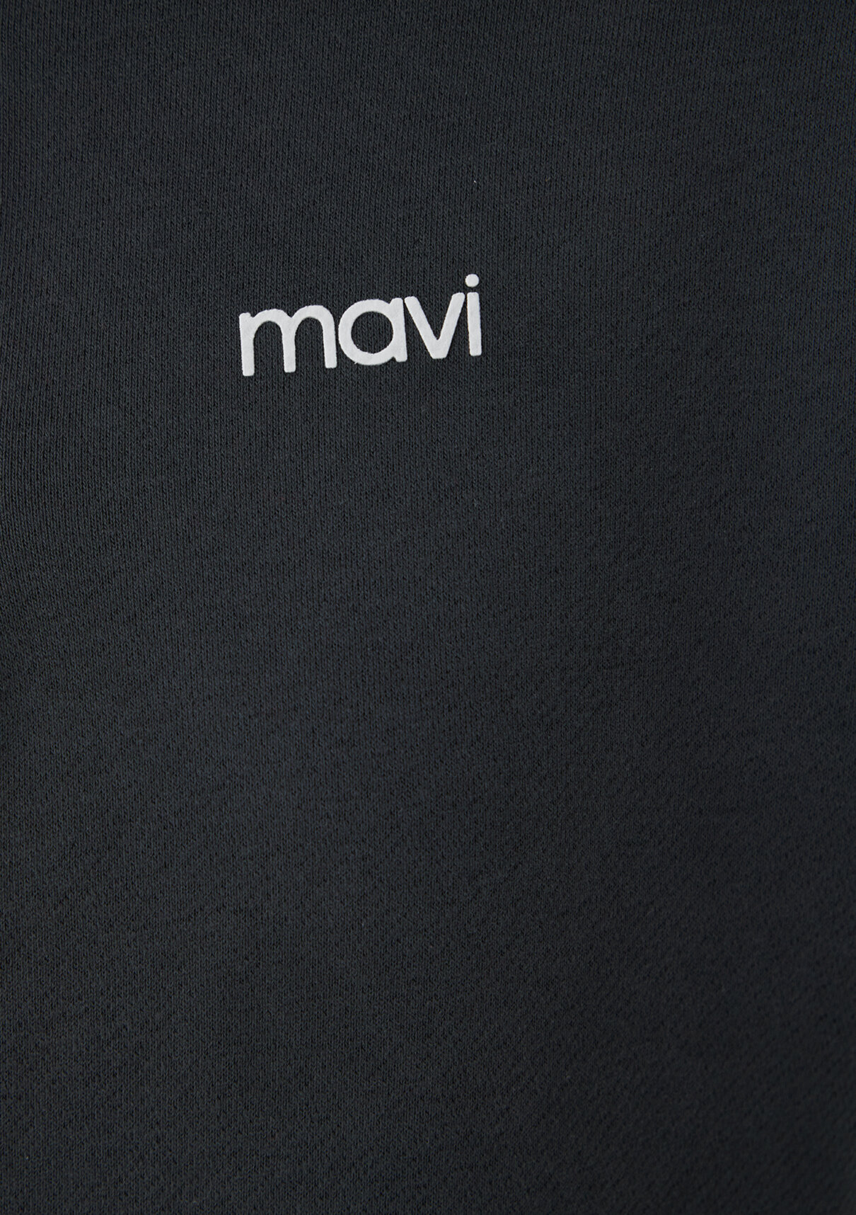 Mavi Mini Logo Yarı Fermuarlı Antrasit Sweatshirt görsel 7