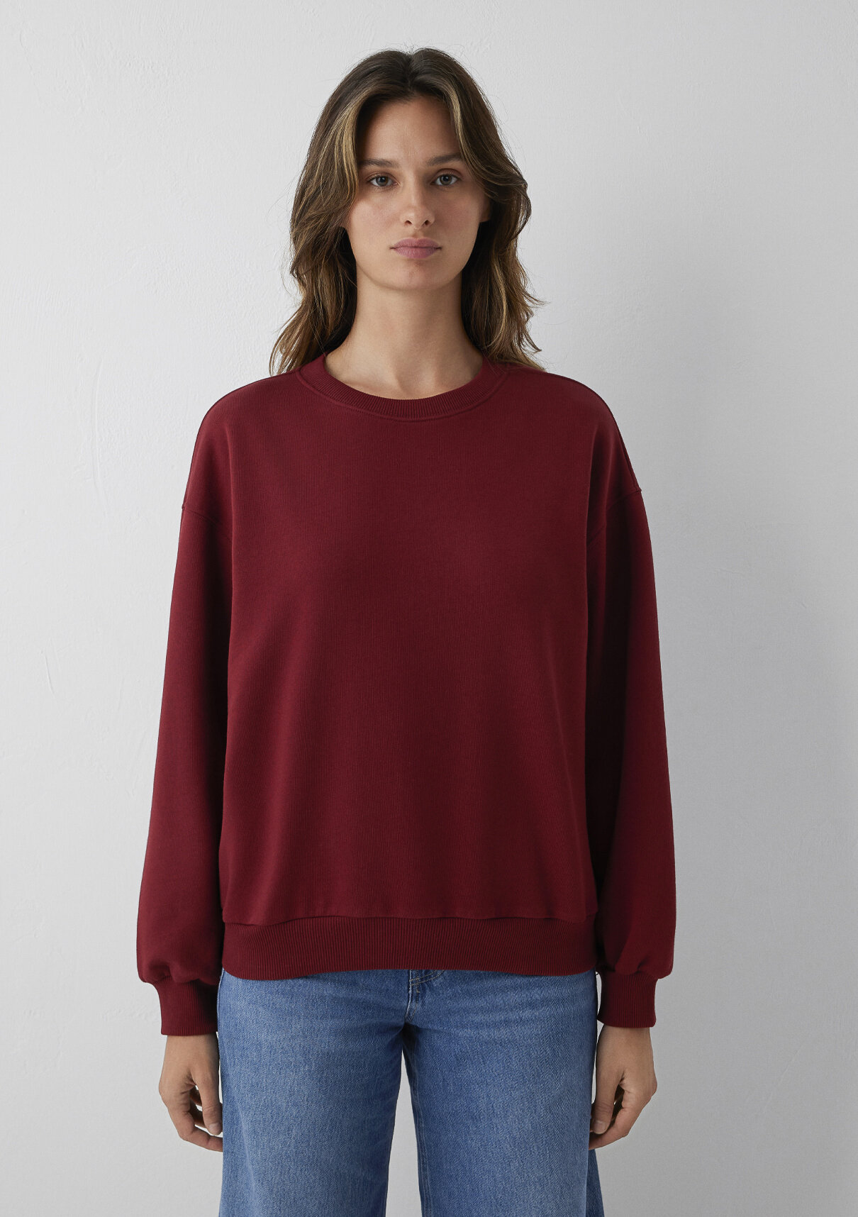 Mavi Bordo Basic Sweatshirt görsel 3