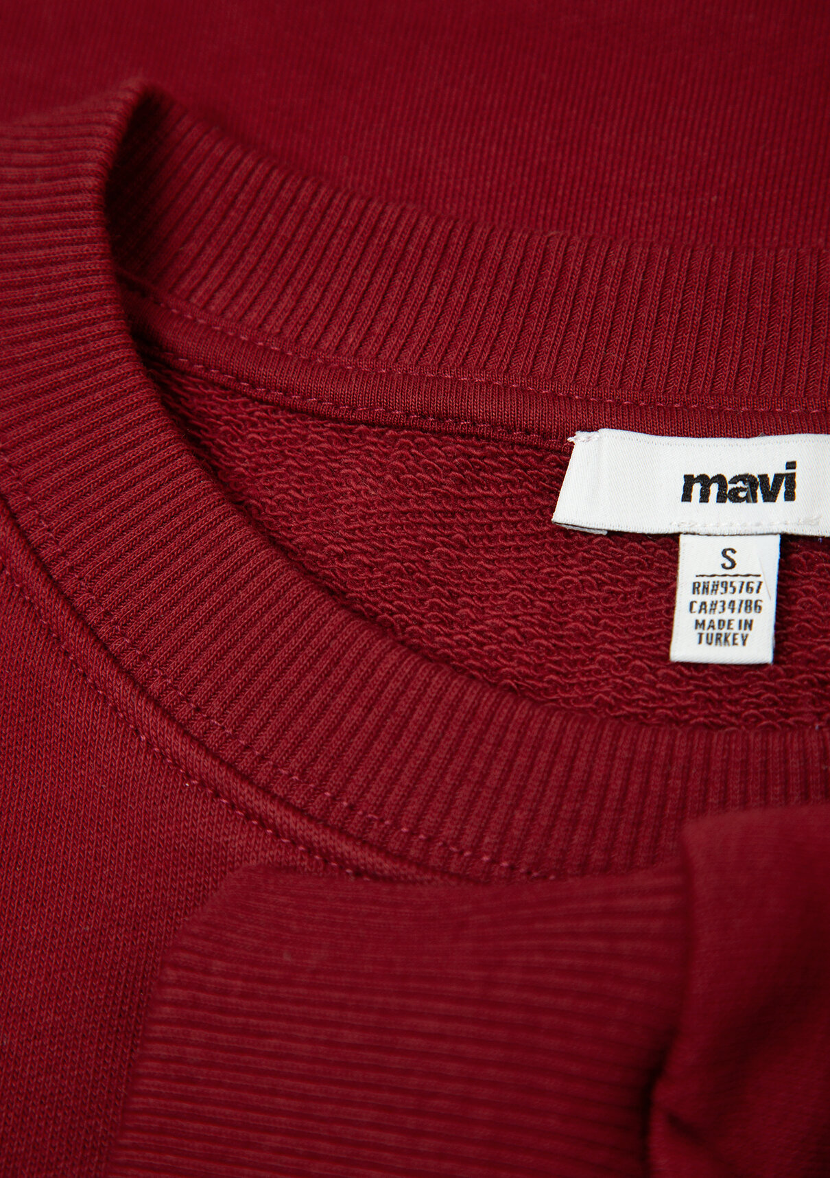 Mavi Bordo Basic Sweatshirt görsel 7