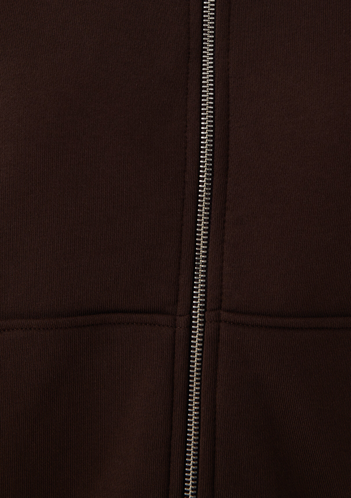 Mavi Kapüşonlu Kahverengi Basic Sweatshirt görsel 7