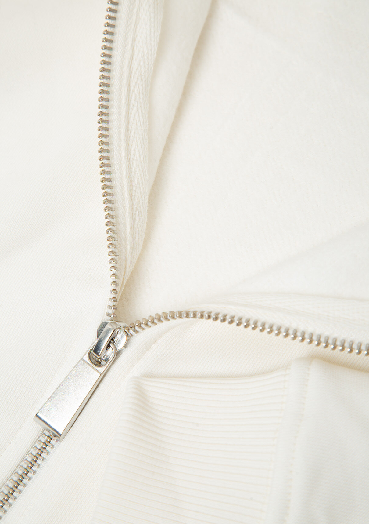 Mavi Kapüşonlu Ekru Basic Sweatshirt görsel 7