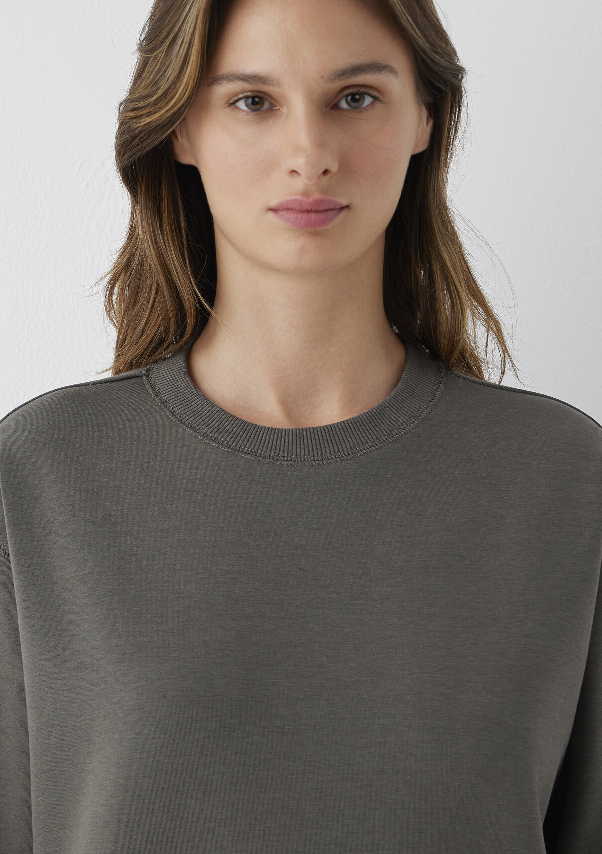 Mavi Haki Basic Sweatshirt görsel 6