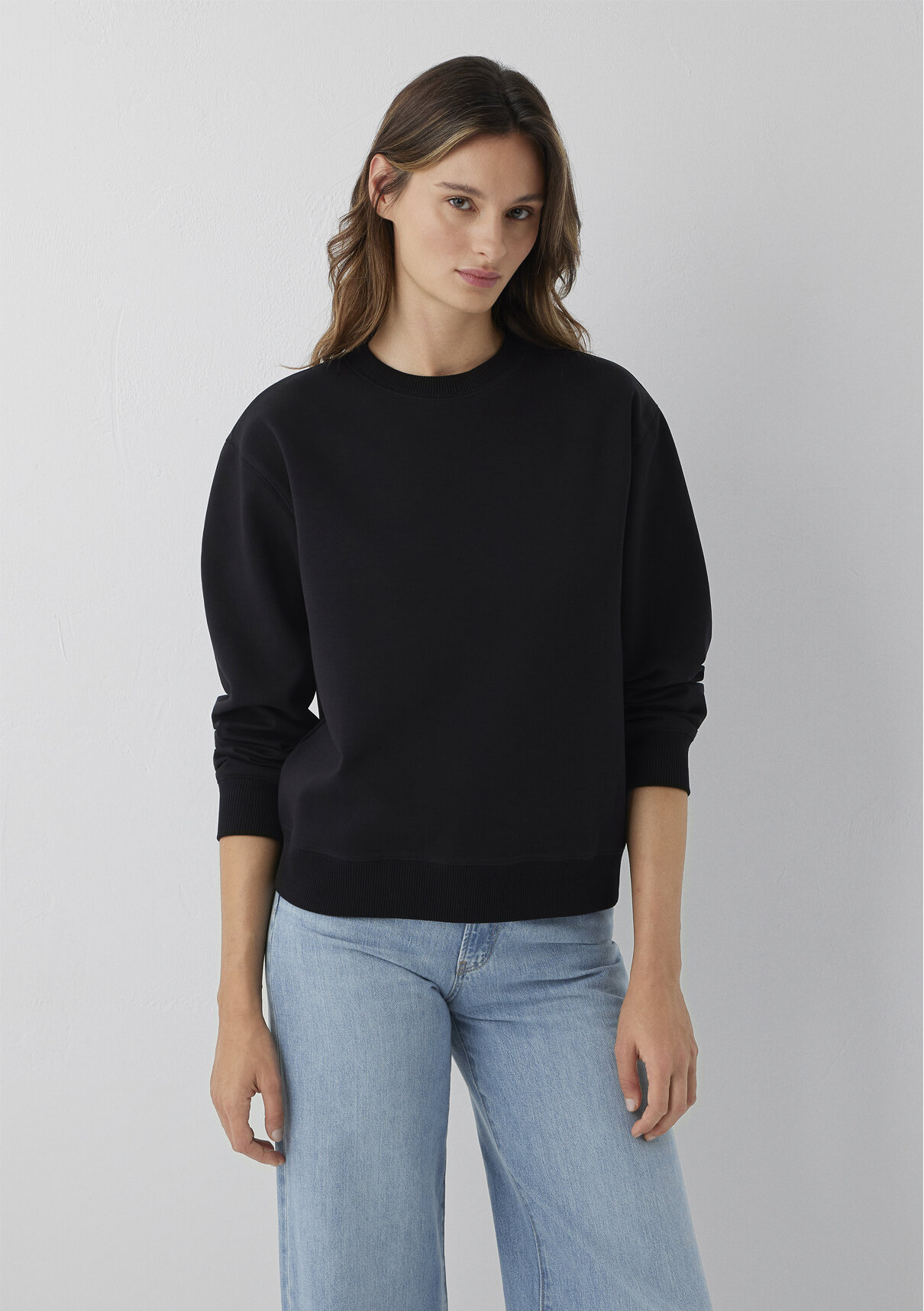 Mavi Siyah Basic Sweatshirt