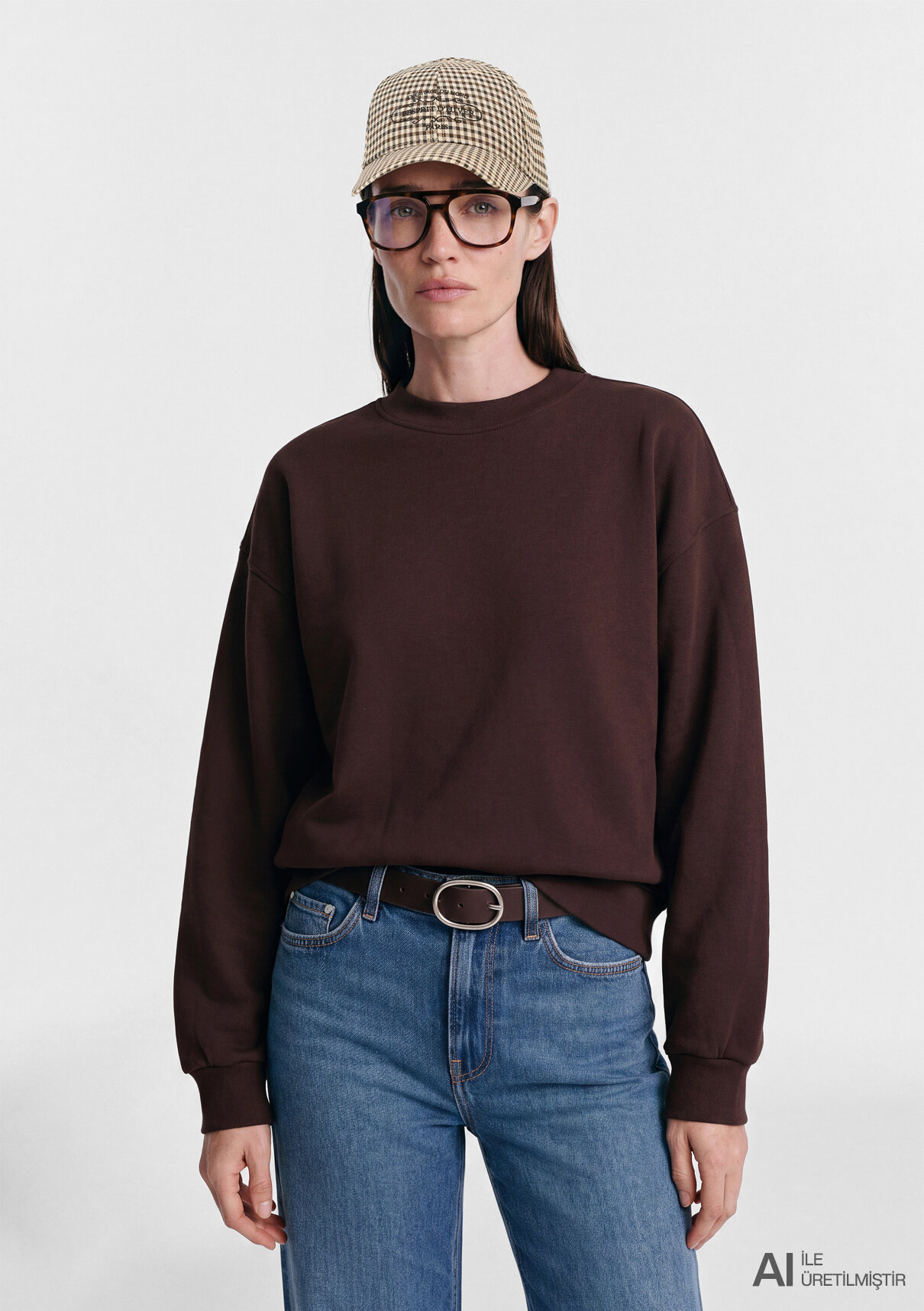 Mavi Kahverengi Sweatshirt