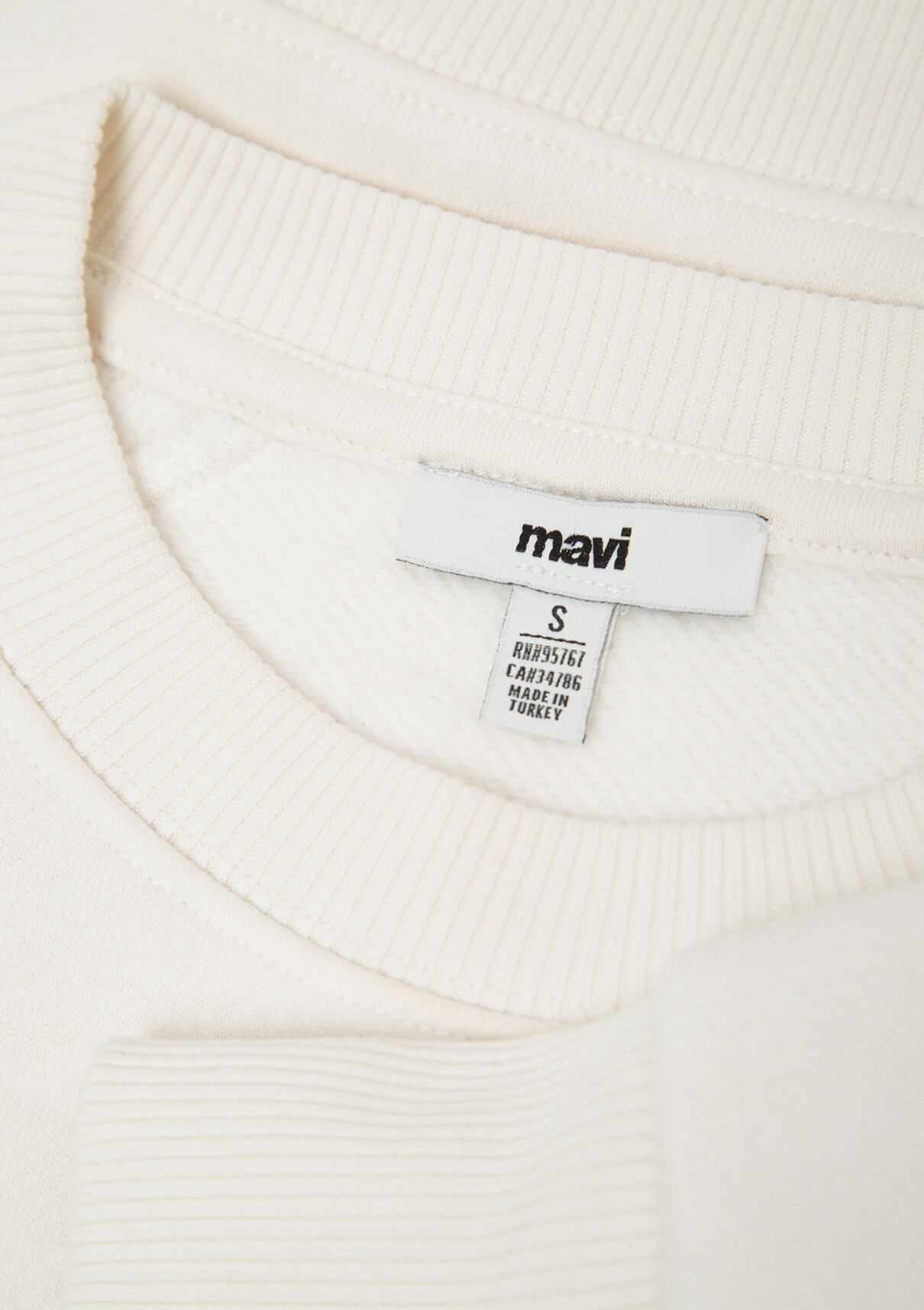 Mavi Ekru Basic Sweatshirt görsel 7