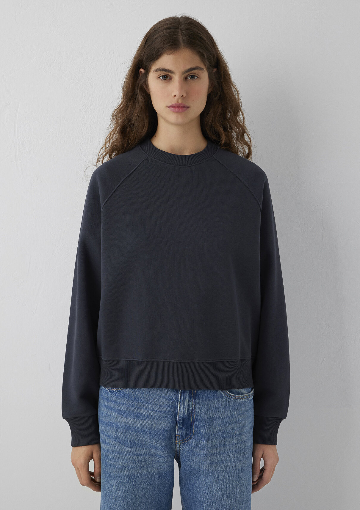 Mavi Lacivert Basic Sweatshirt görsel 3