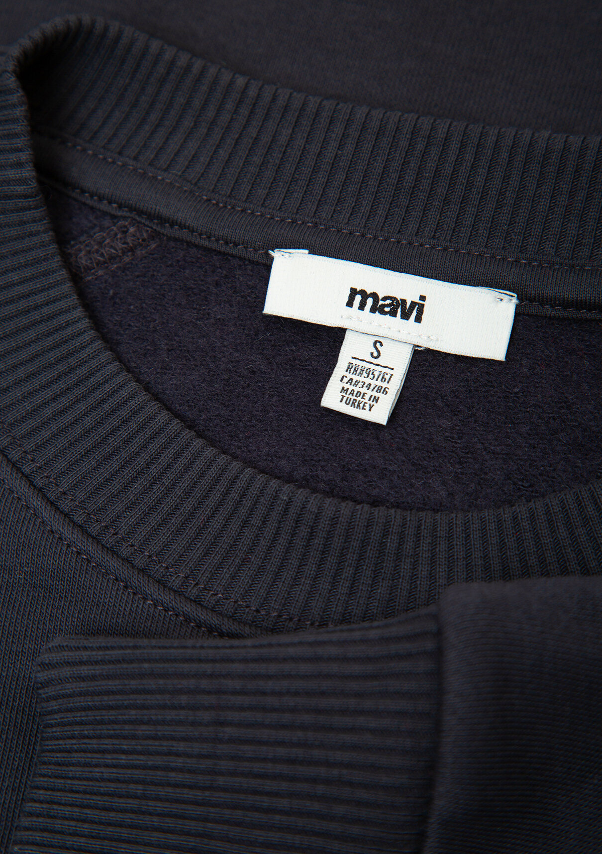 Mavi Lacivert Basic Sweatshirt görsel 7