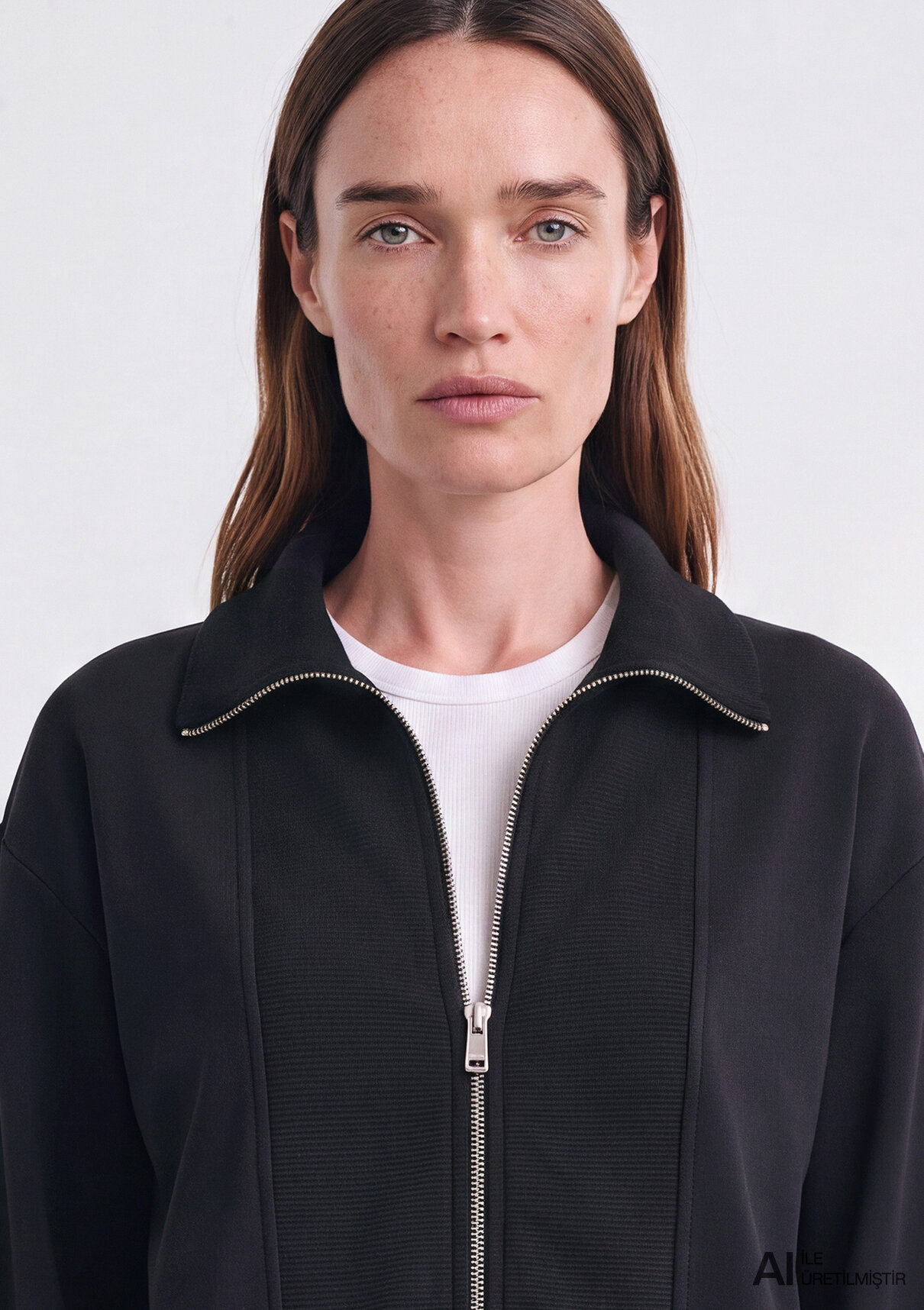 Mavi Sporty Lux (Tencel™) Modal Karışımlı Siyah Sweatshirt görsel 7
