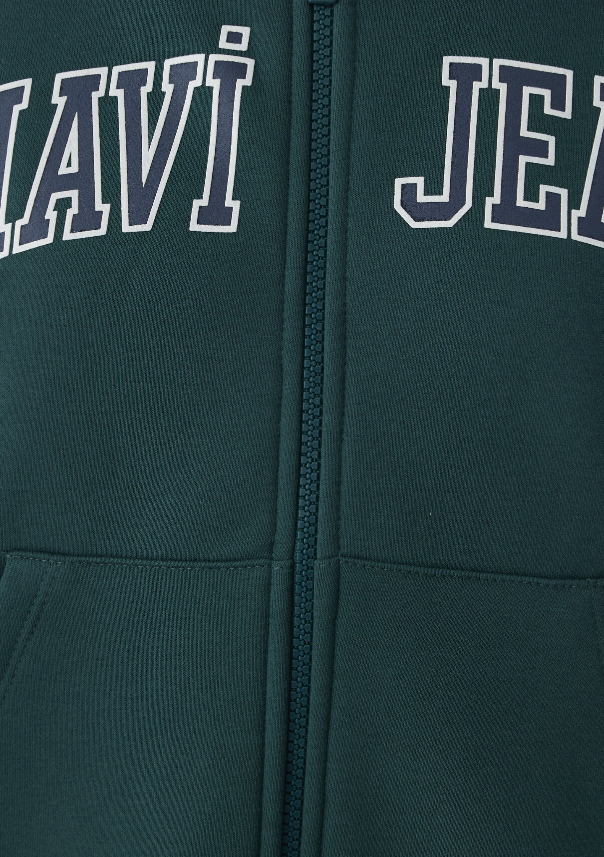 Mavi Kapüşonlu Yeşil Sweatshirt görsel 7