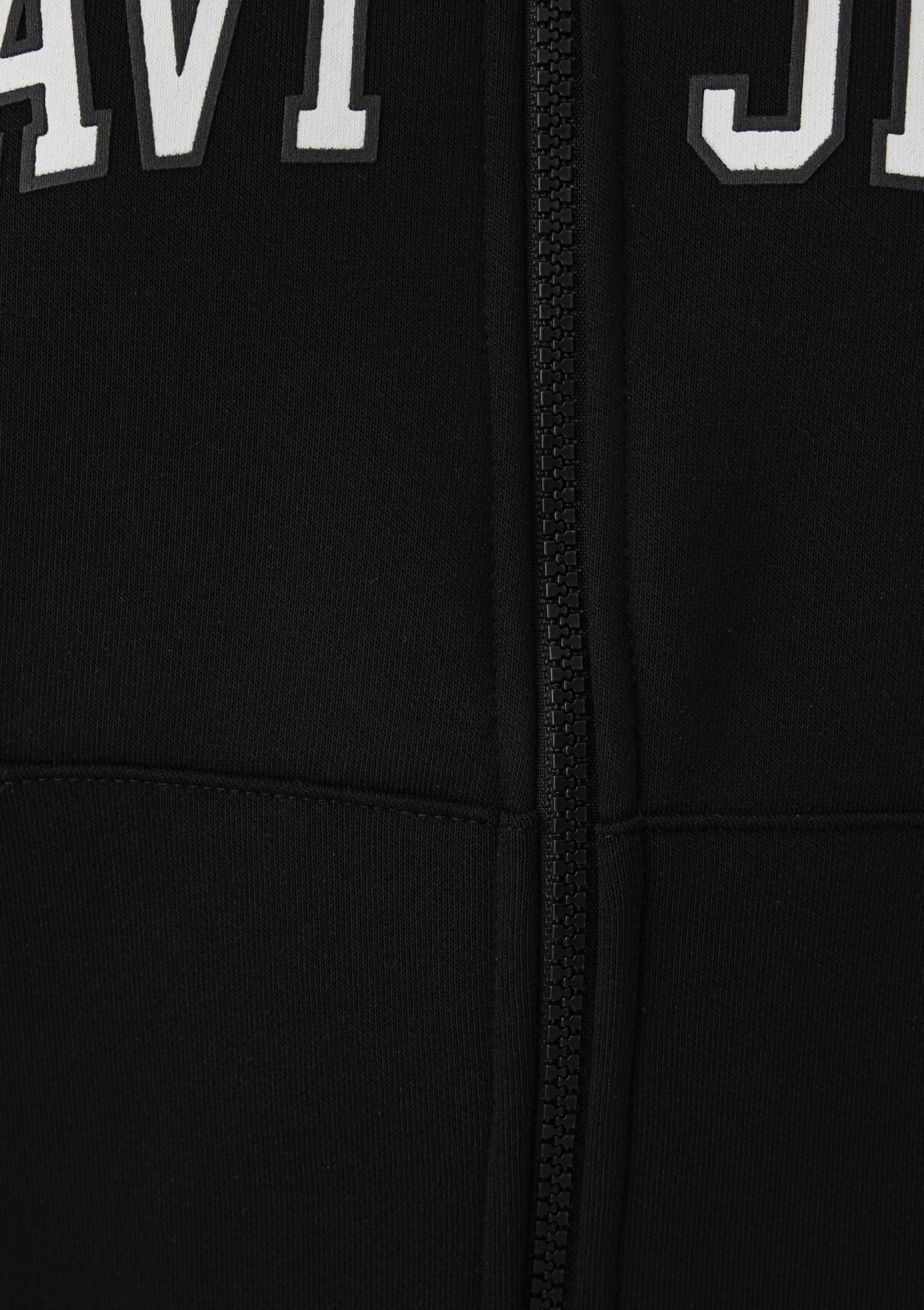 Mavi Kapüşonlu Siyah Sweatshirt görsel 8