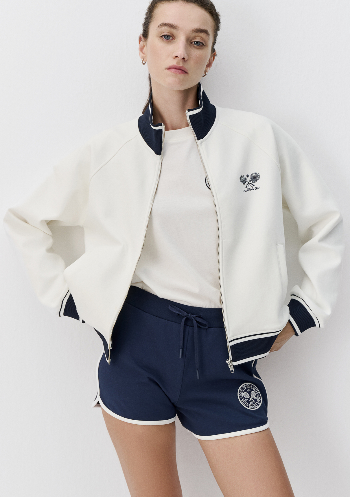 Mavi Zeynep Sönmez x Mavi Fermuarlı Ekru Sweatshirt görsel 2